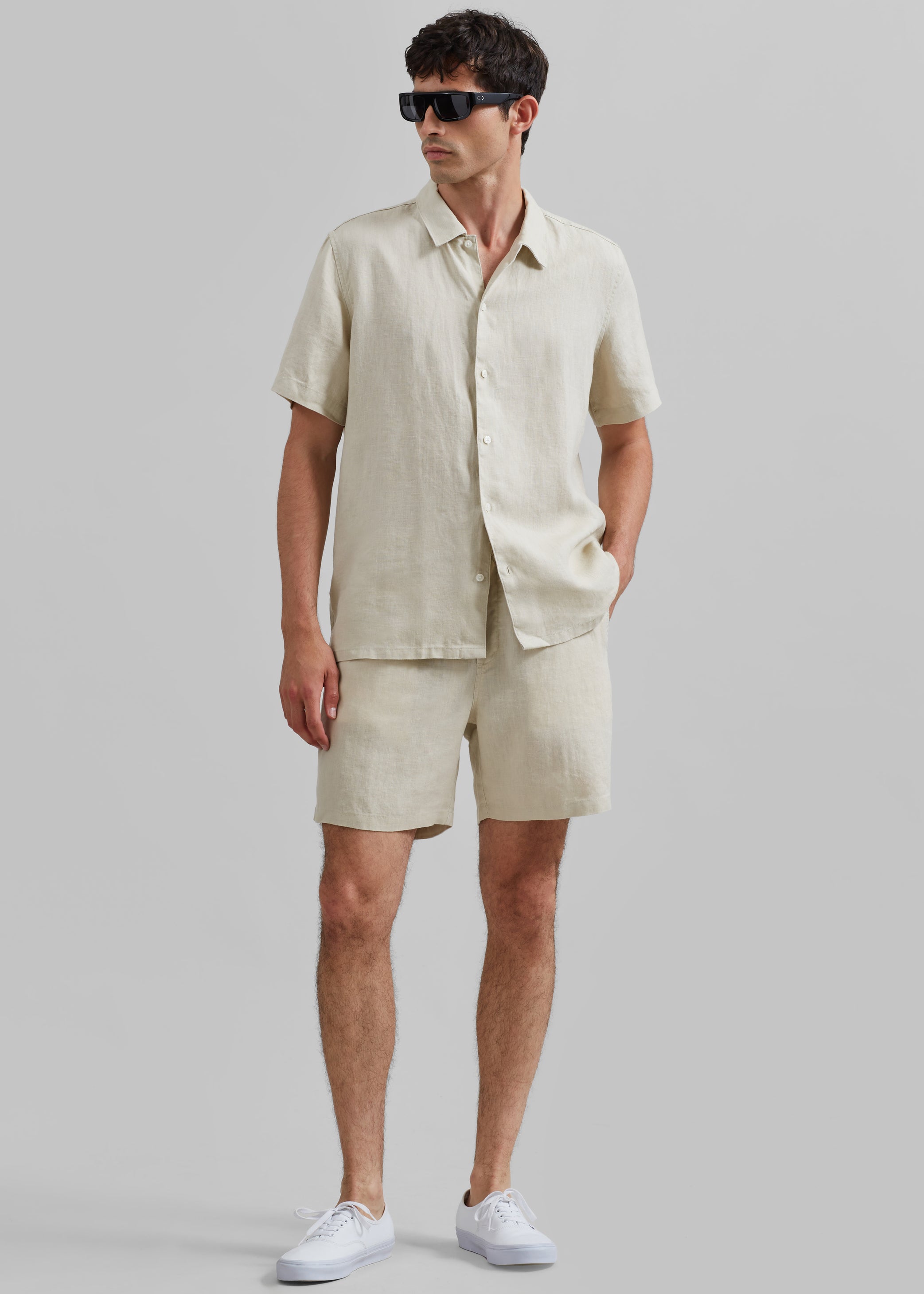 Shop the look image for Samsøe Samsøe Saavan Jx Shirt - Castle Wall