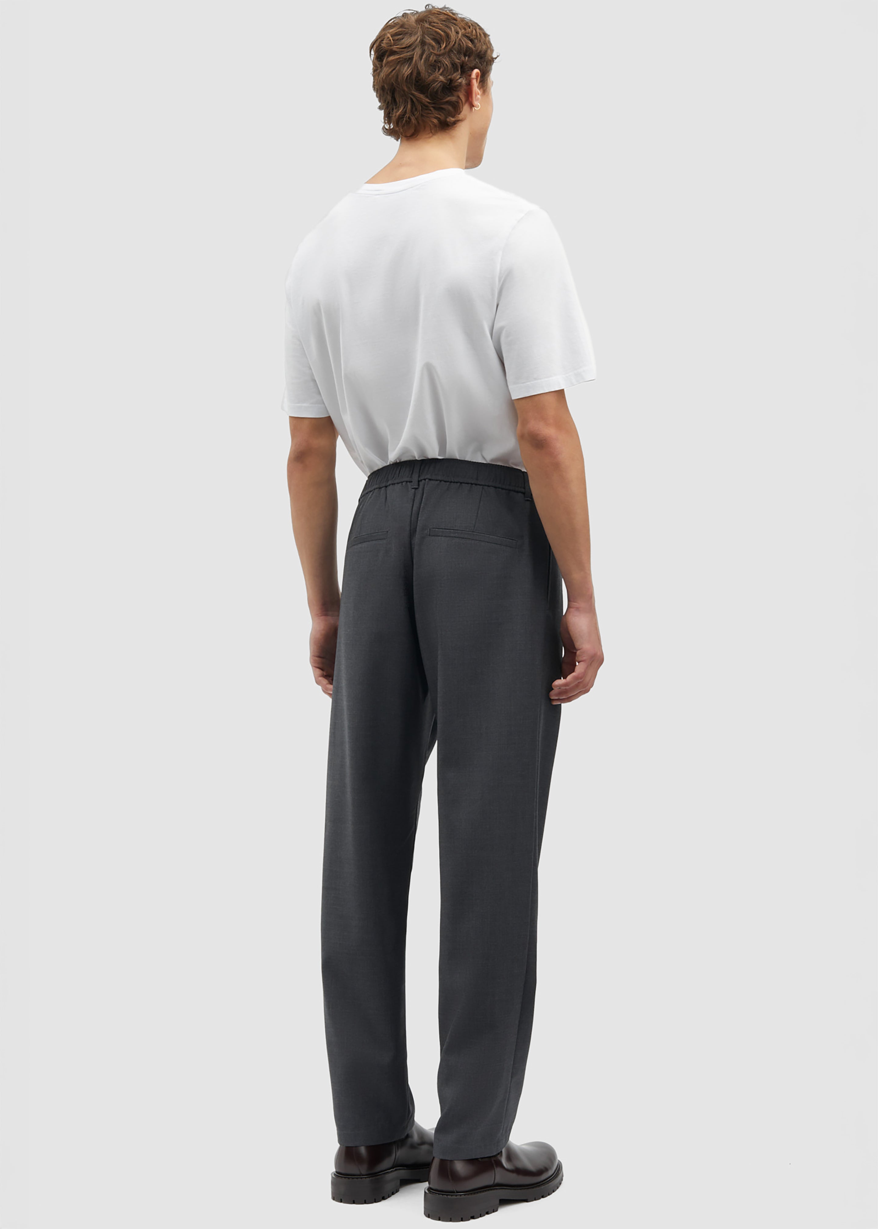 Samsøe Samsøe Sabertil Trousers - Dark Grey Melange - 7