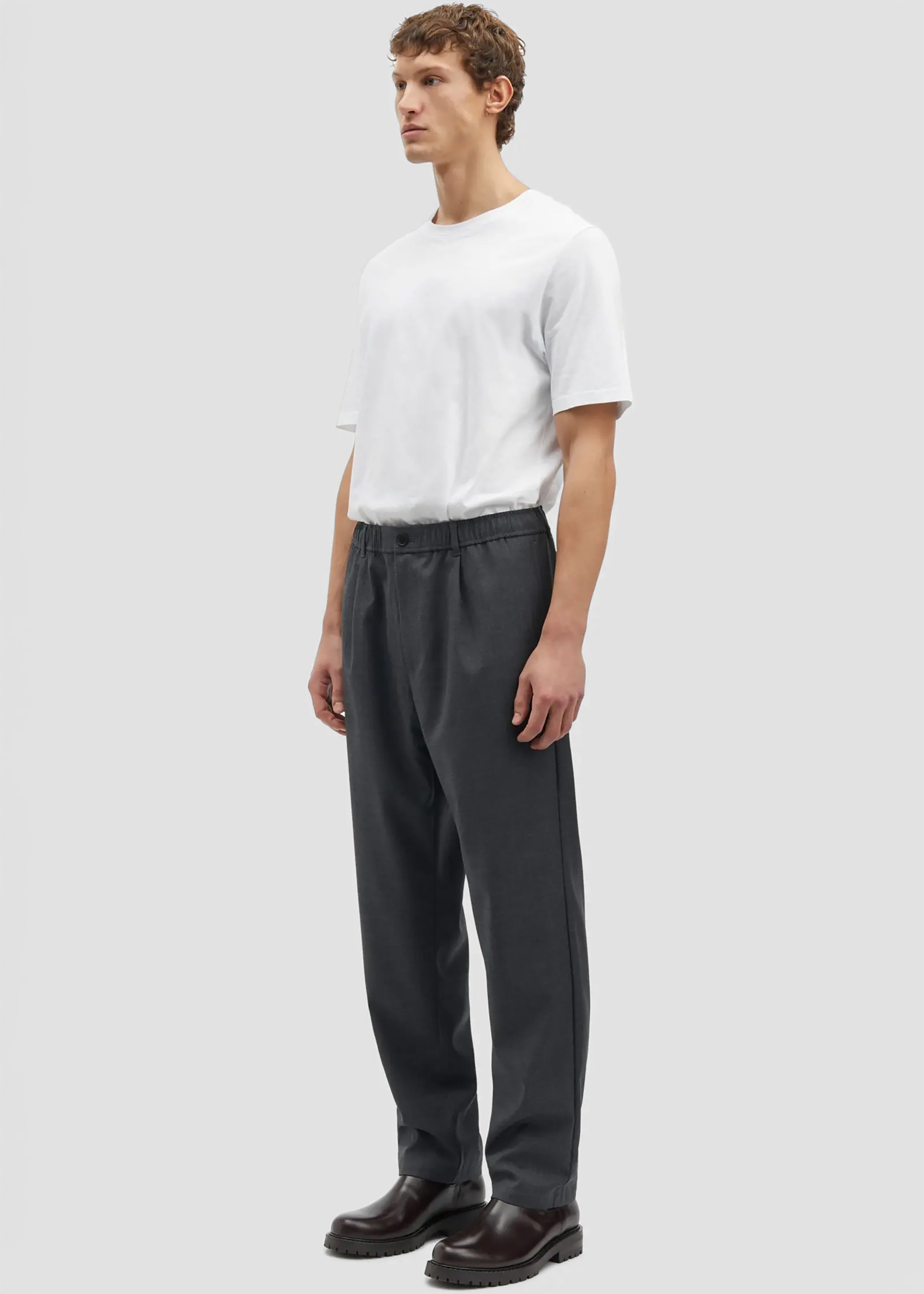 Samsøe Samsøe Sabertil Trousers - Dark Grey Melange - 6