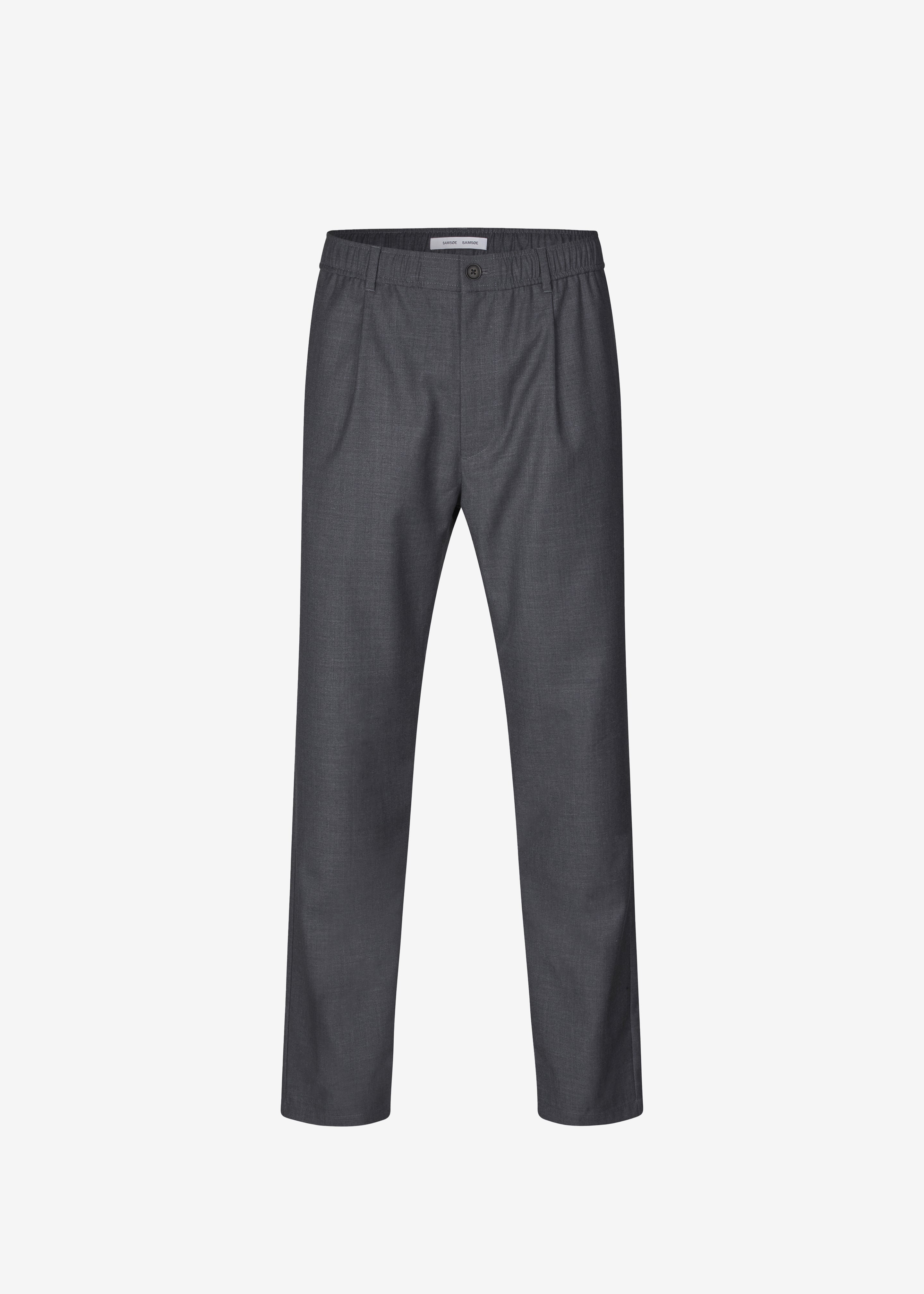 Samsøe Samsøe Sabertil Trousers - Dark Grey Melange - 8