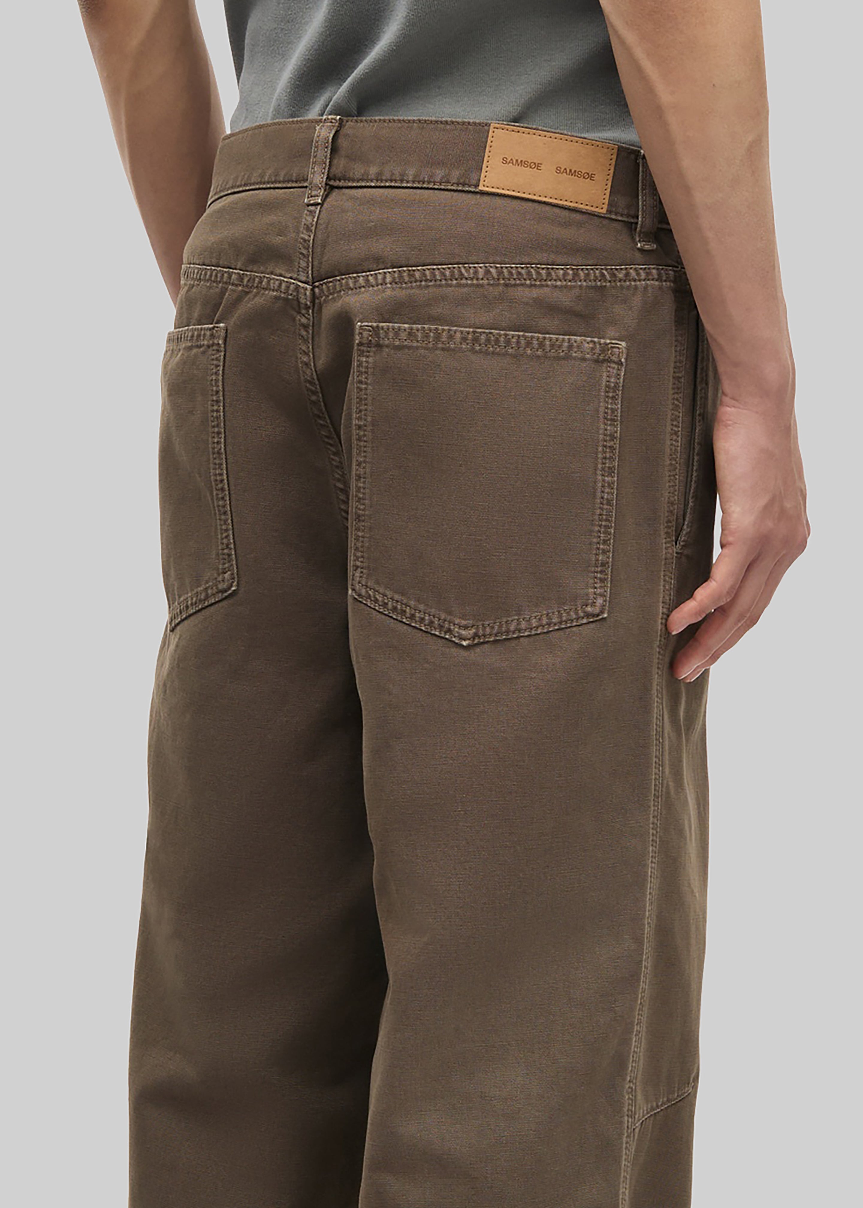 Samsøe Samsøe Sabruce X Trousers - Washed Canteen - 3