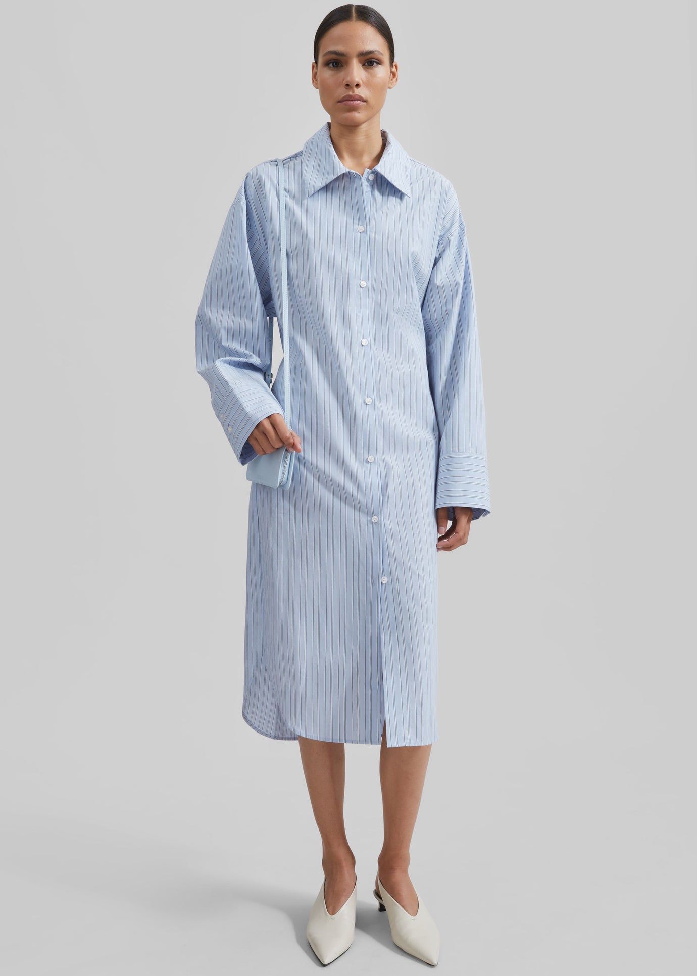 Samsøe Samsøe Sacata Dress - Brunnera Blue Small St - 1