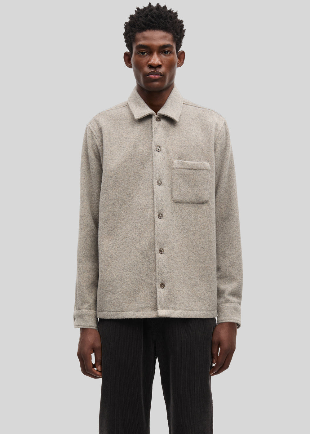 Samsøe Samsøe Sadamon JJ Overshirt - Elephant Skin