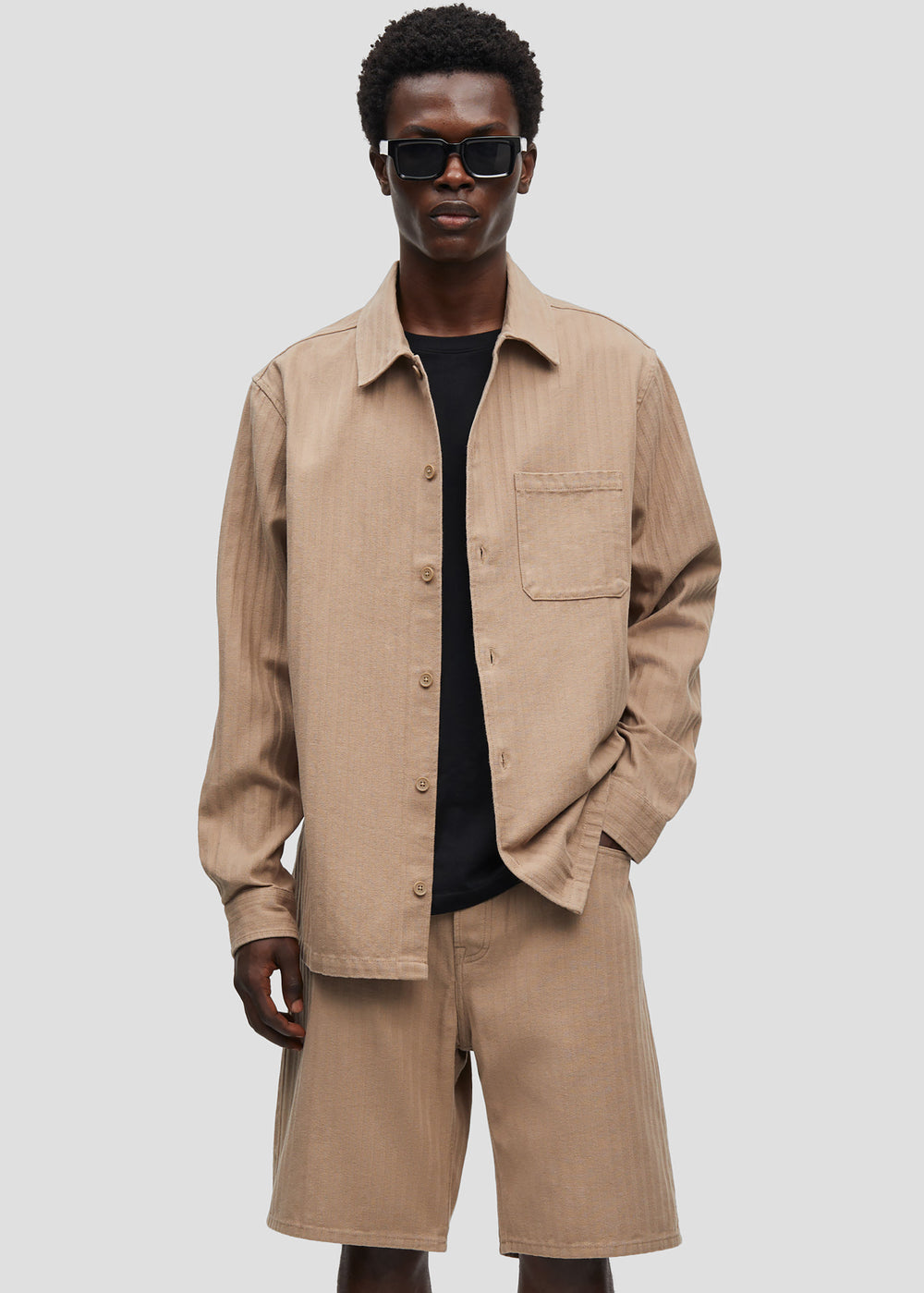 Samsøe Samsøe Sadamon JS Overshirt - Greige