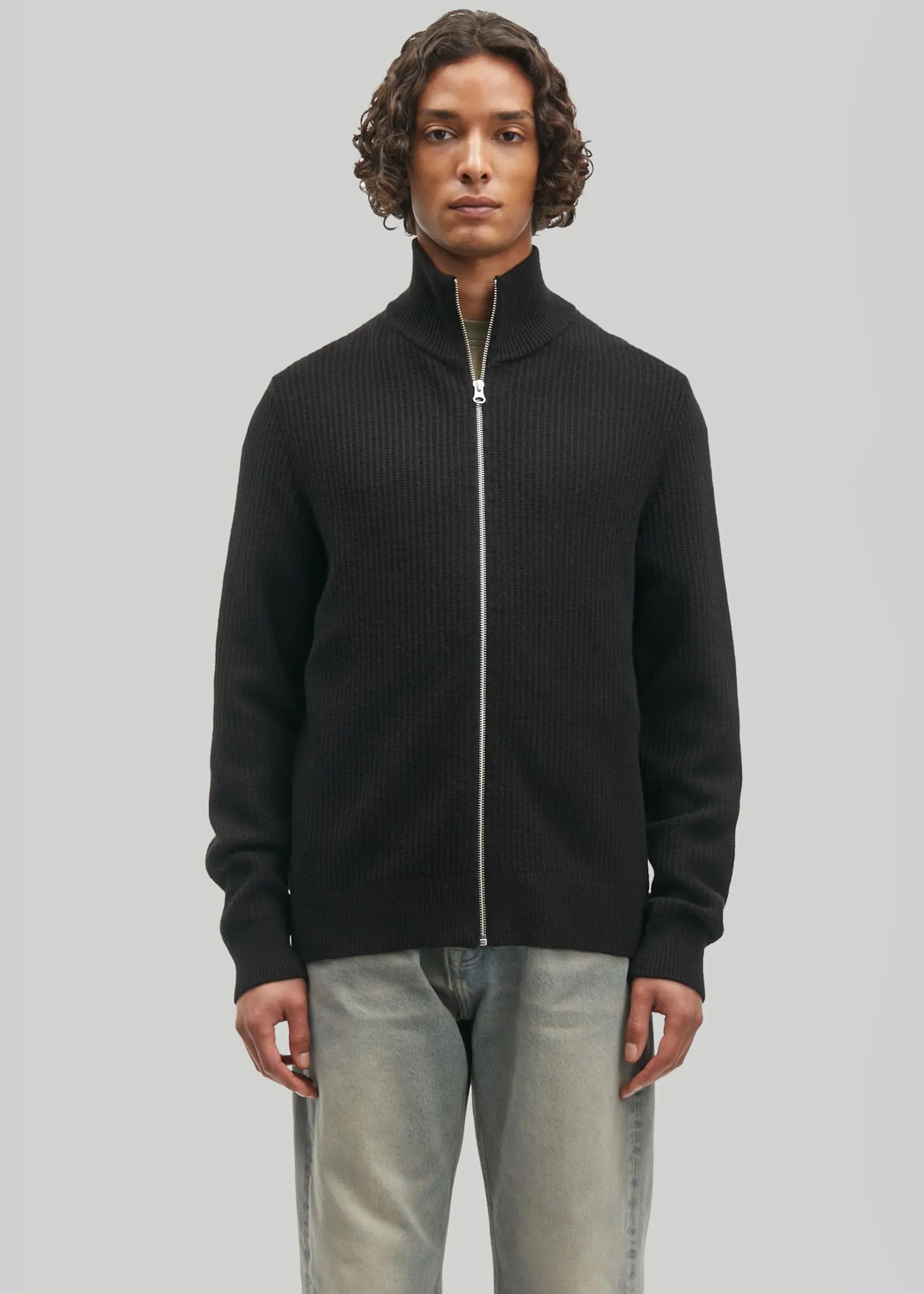 Samsøe Samsøe Sadem Zip Cardigan - Black - 1