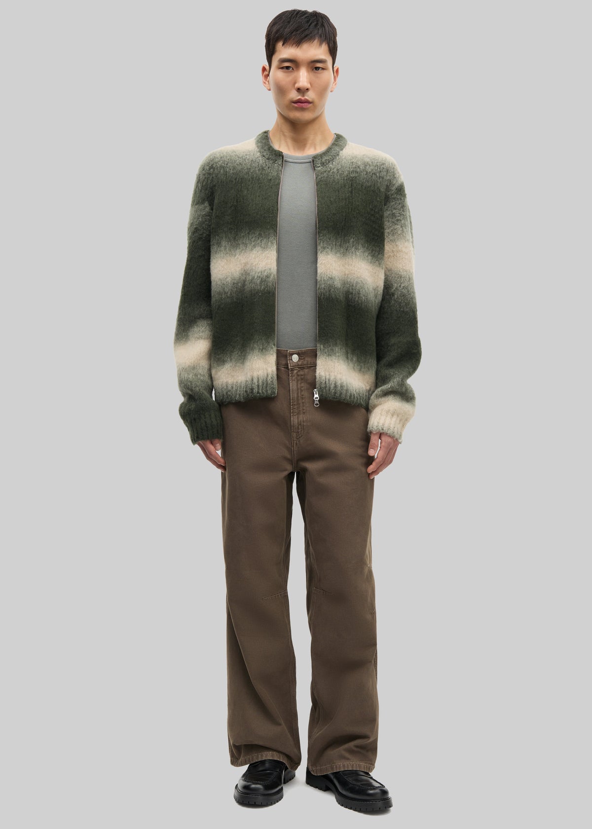 Samsøe Samsøe Safabio Cardigan - Ombre Gray Stripes - 3