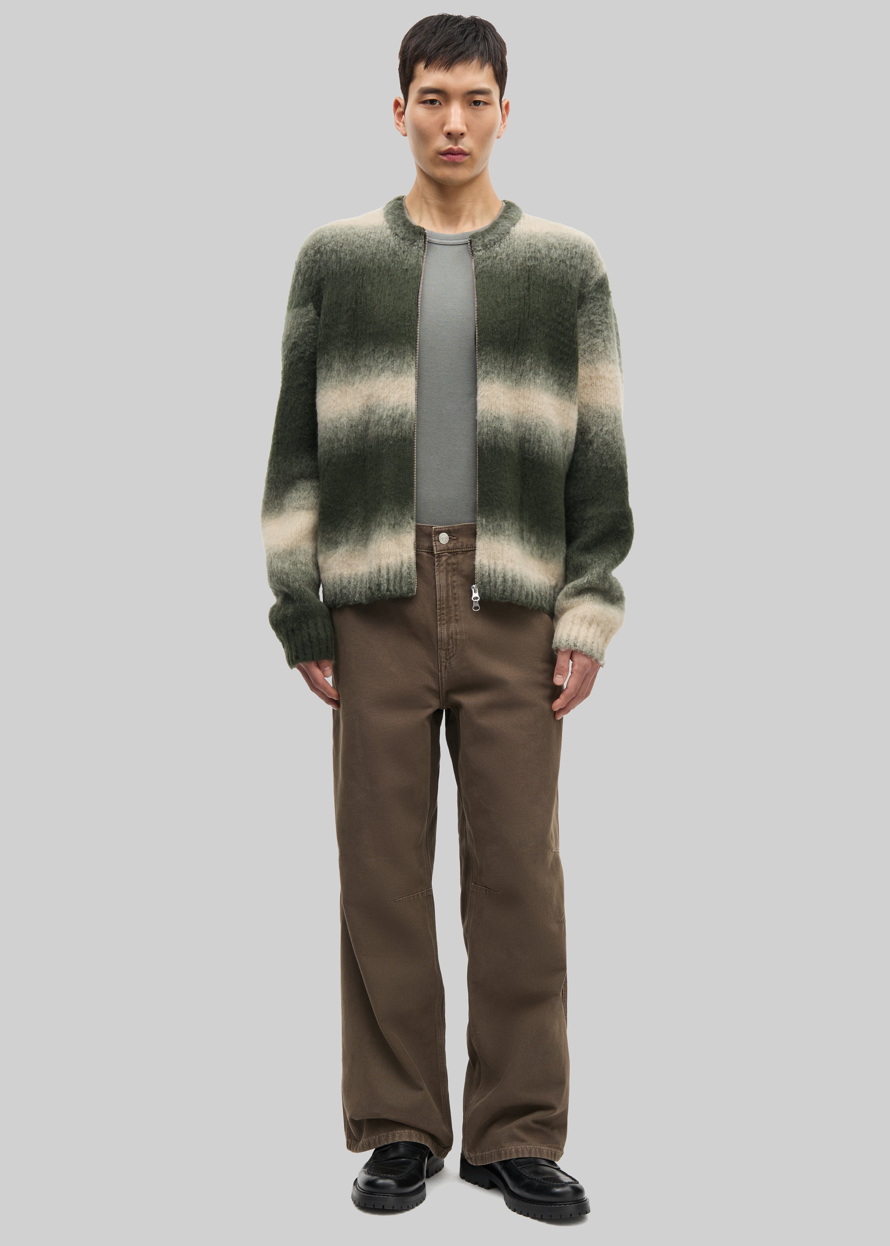 Samsøe Samsøe Safabio Cardigan - Ombre Gray Stripes - 3