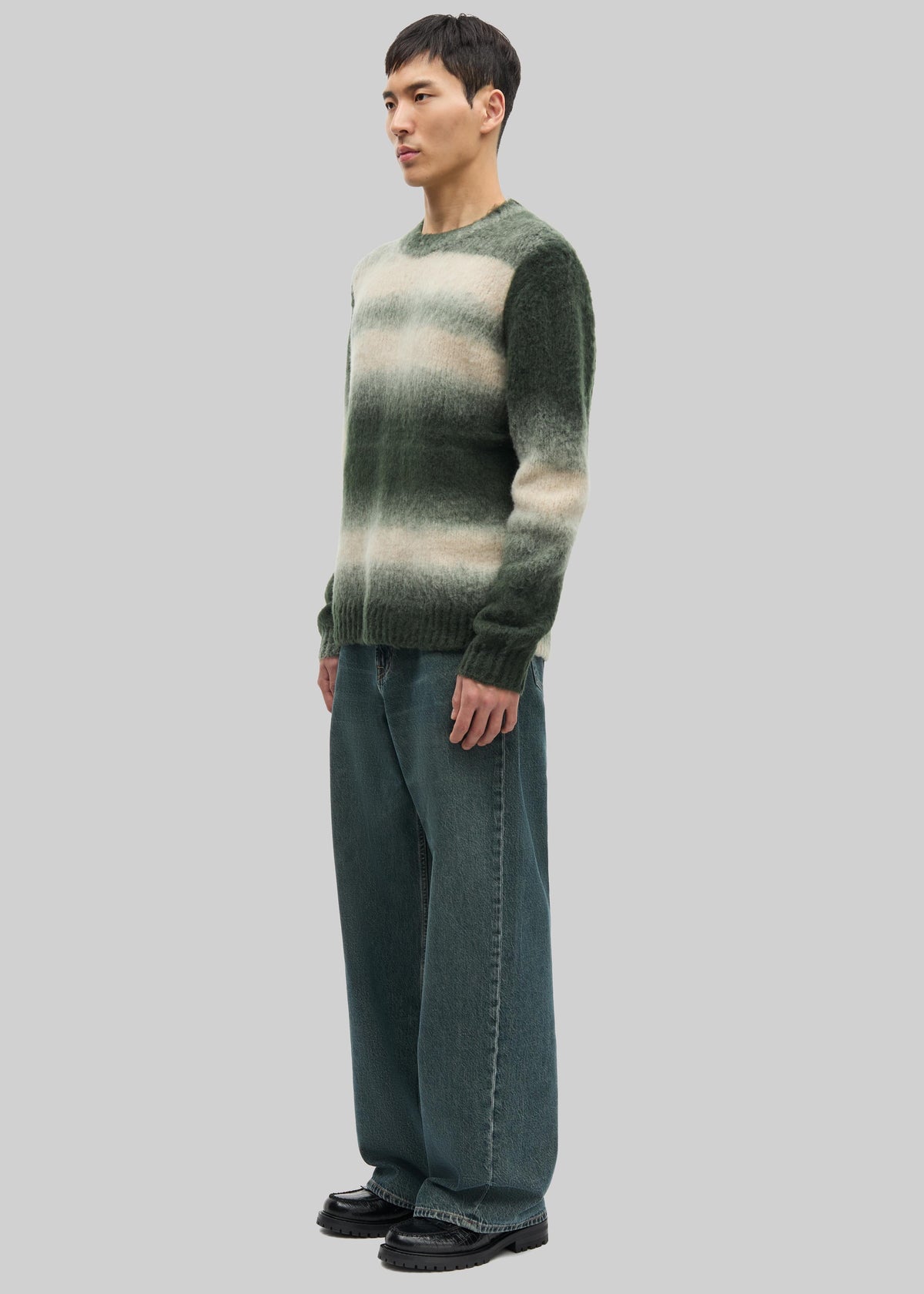 Samsøe Samsøe Safabio Sweater - Ombre Gray Stripes - 4