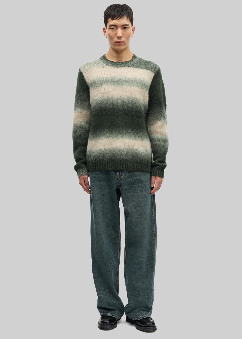 Samsøe Samsøe Safabio Sweater - Ombre Gray Stripes