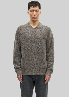 Samsøe Samsøe Safloyd V-Neck Sweater - Fossil Melange