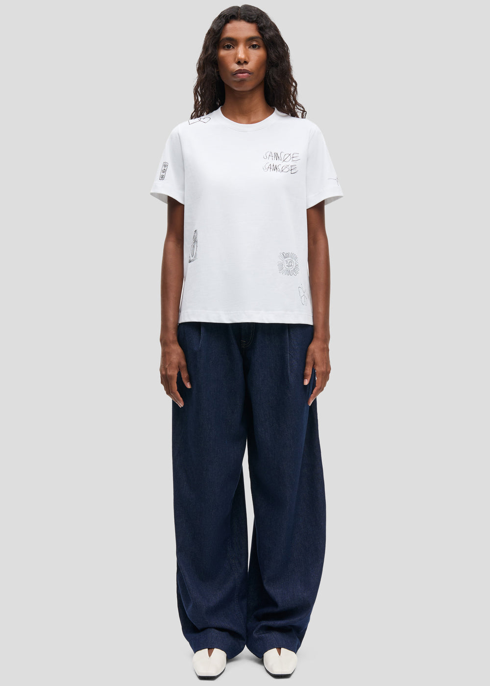 Samsøe Samsøe Saharper Pleat Jeans - Soft Denim
