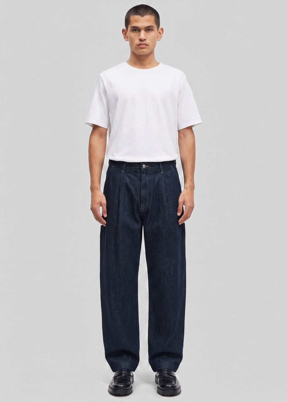 Samsøe Samsøe jean Saharper à plis - Soft Denim