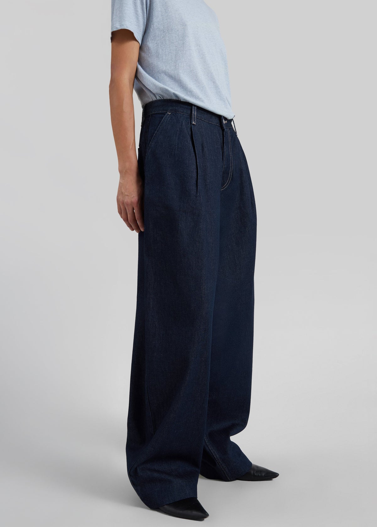 Samsøe Samsøe jeans Saharper con pieghe - Soft Denim