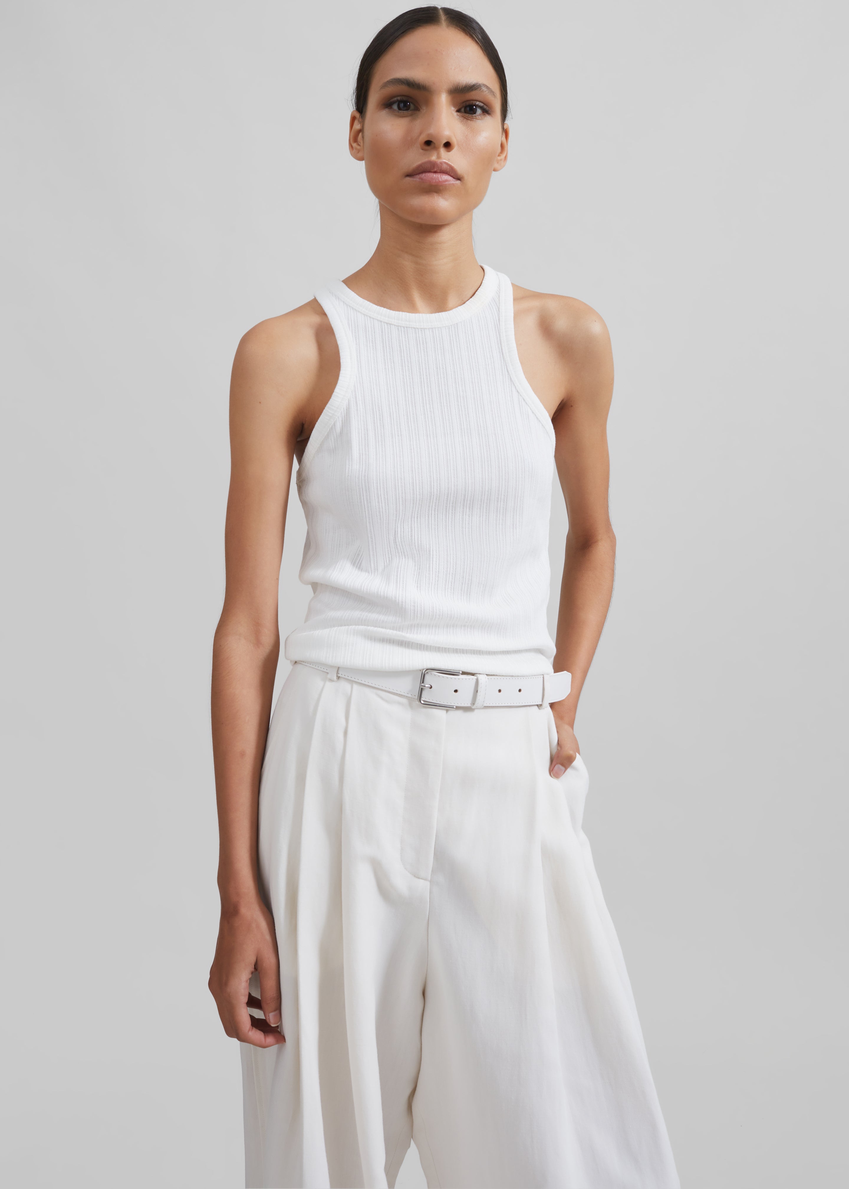 Samsøe Samsøe Sahelene Tank Top - White - 1