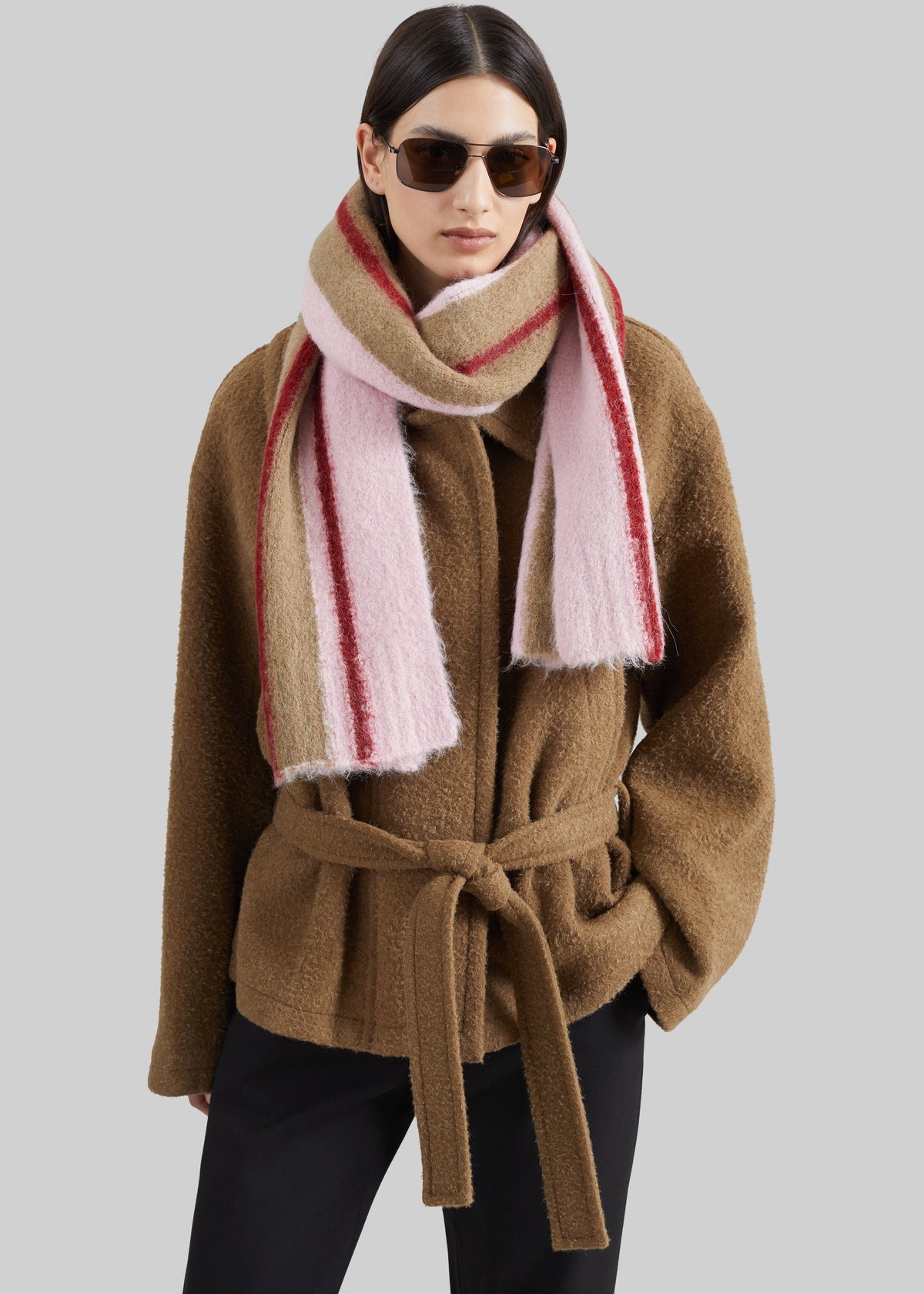 Samsøe Samsøe Sajeanne Scarf - Lead Gray St.