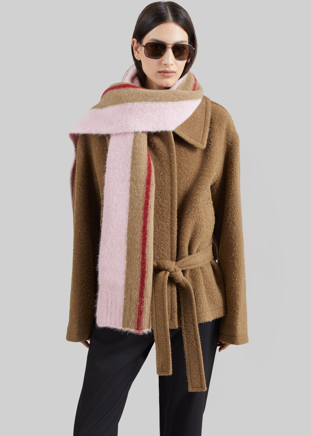 Samsøe Samsøe Sajeanne Scarf - Lead Gray St.