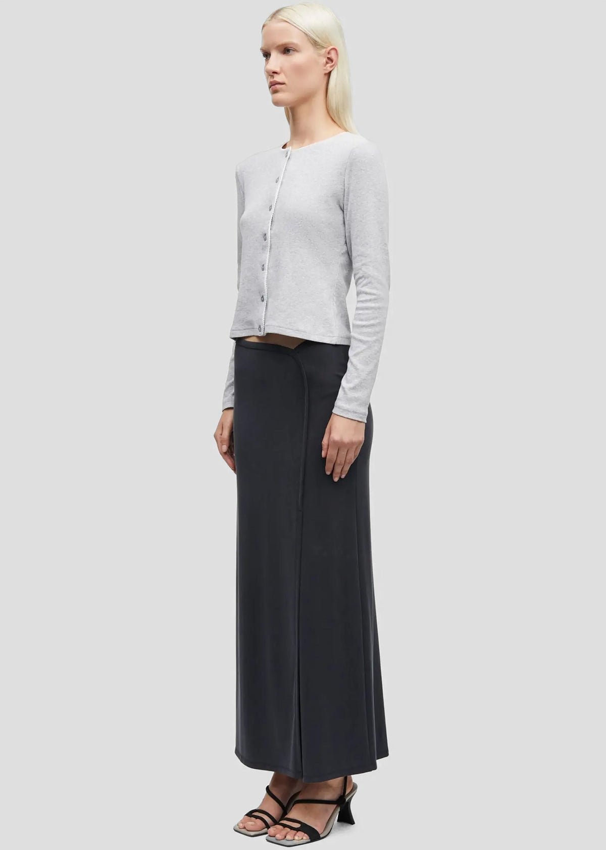 Samsøe Samsøe Sajune LS Cardigan - Light Grey Melange - 2