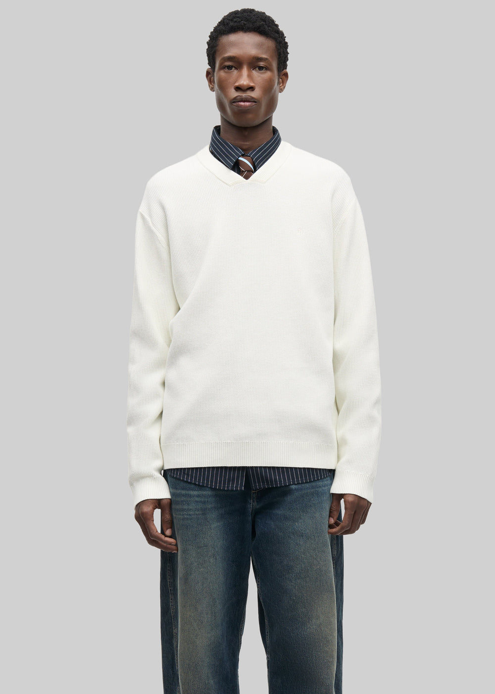 Samsøe Samsøe Saklas V-Neck Sweater - Clear Cream