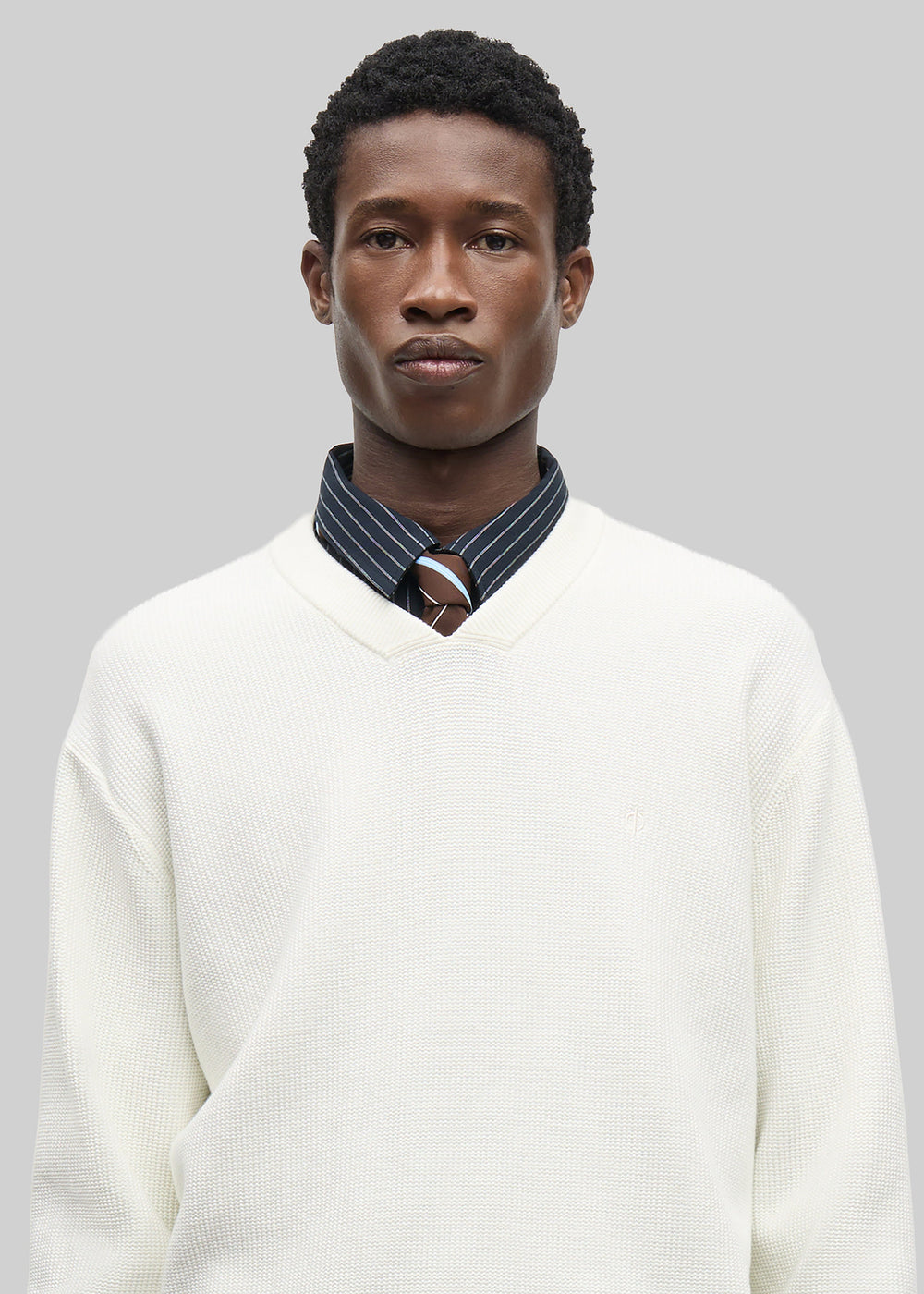 Samsøe Samsøe Saklas V-Neck Sweater - Clear Cream - 1