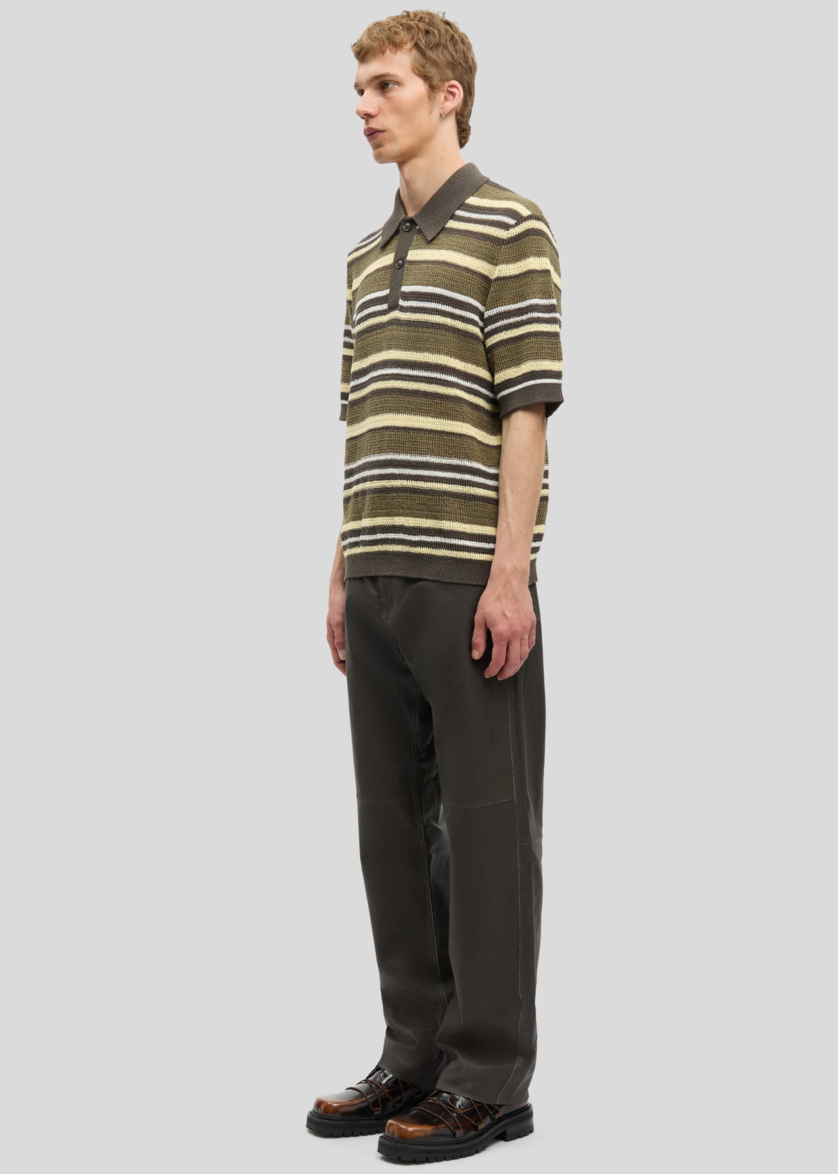 Samsøe Samsøe Samarco Polo Ss - Burnt Olive St. - 3