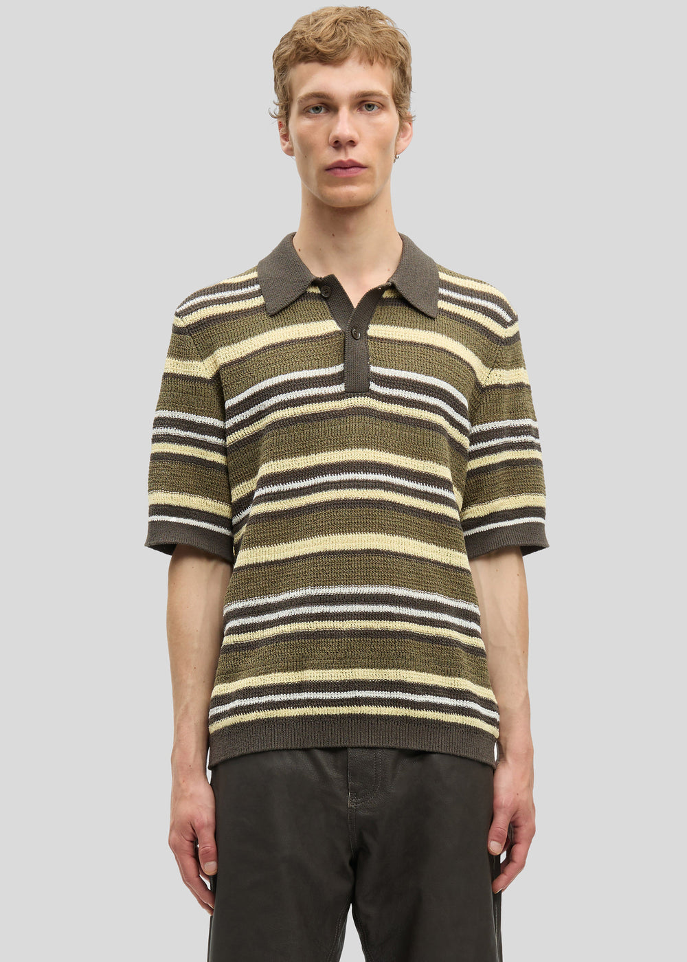 Samsøe Samsøe Samarco Polo Ss - Burnt Olive St. - 1