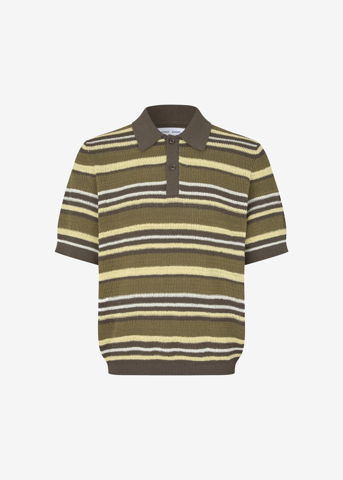Samsøe Samsøe Samarco Polo Ss - Burnt Olive St. - 6