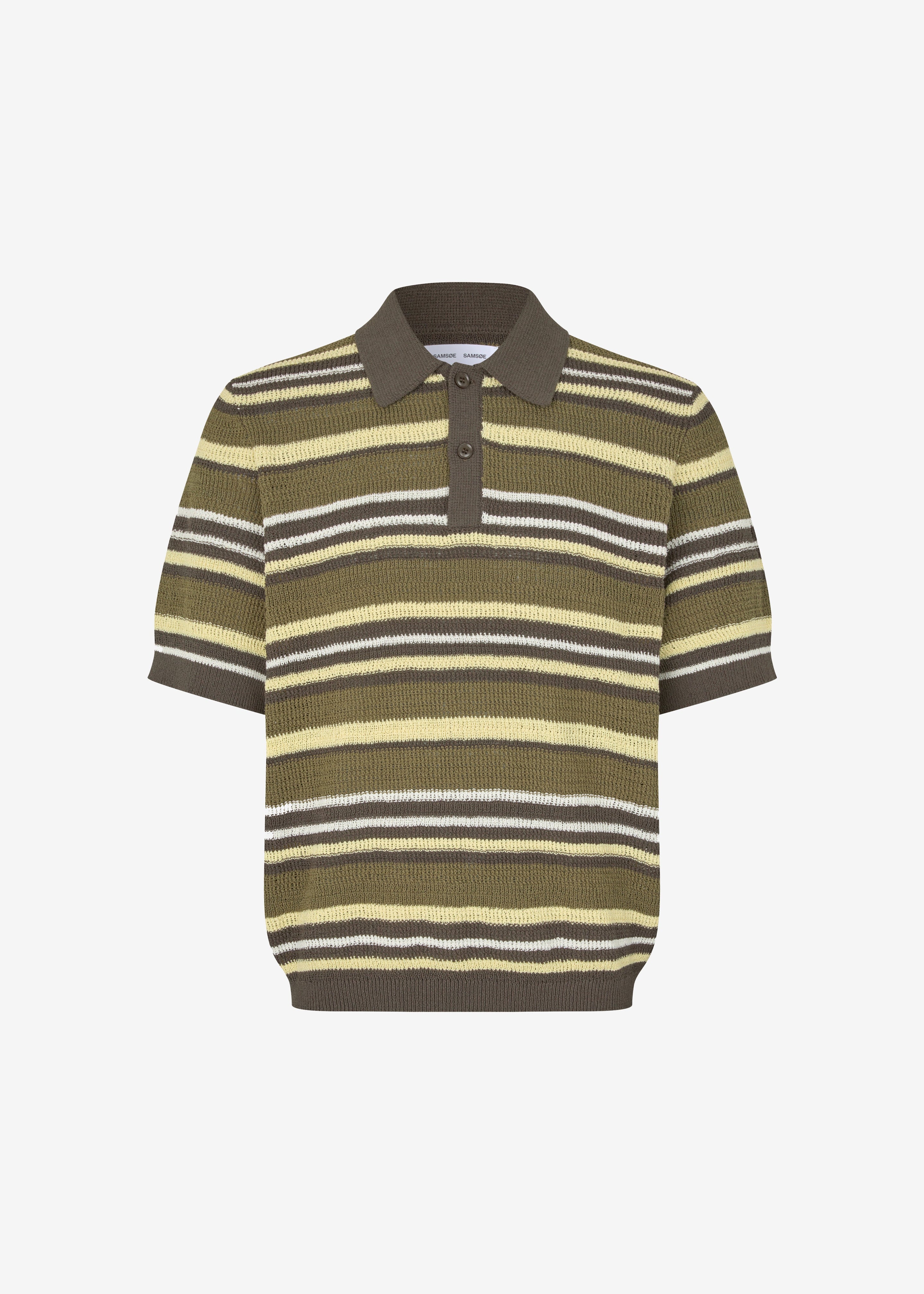 Samsøe Samsøe Samarco Polo Ss - Burnt Olive St. - 6