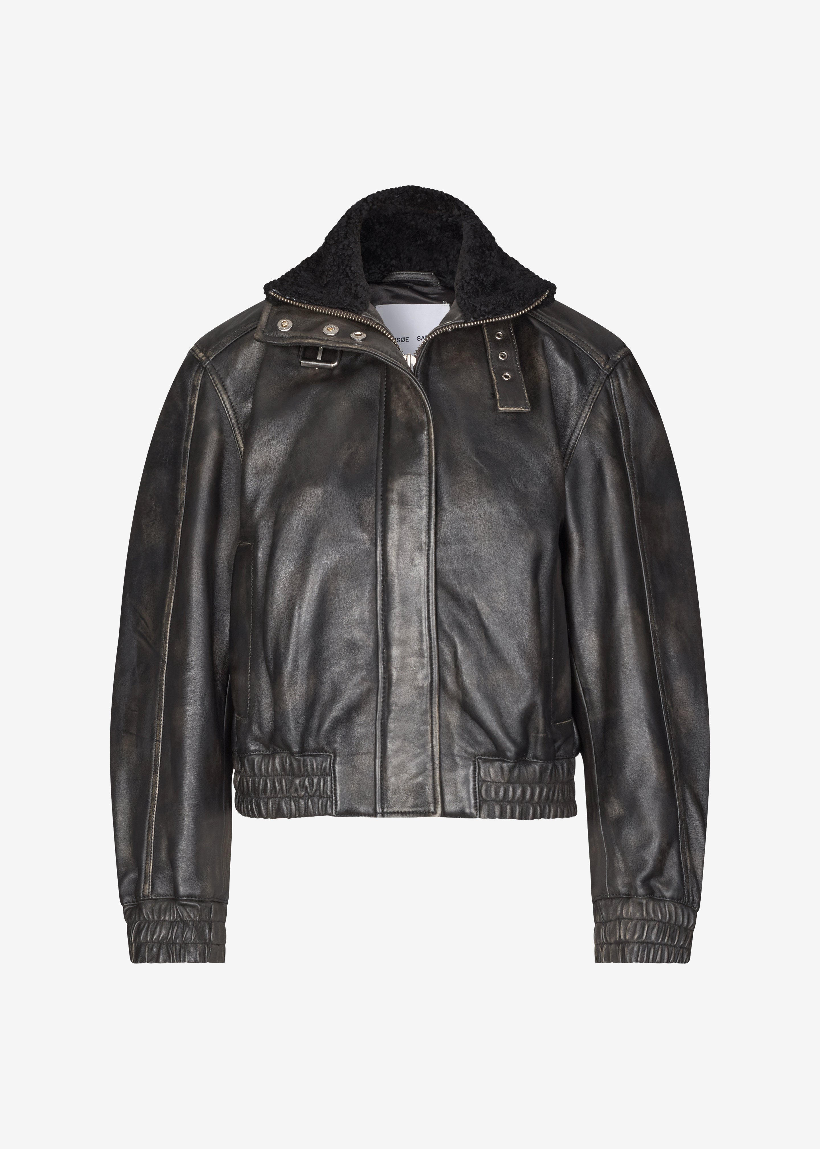 Samsøe Samsøe Sameadow Bomber - Washed Black Olive - 11