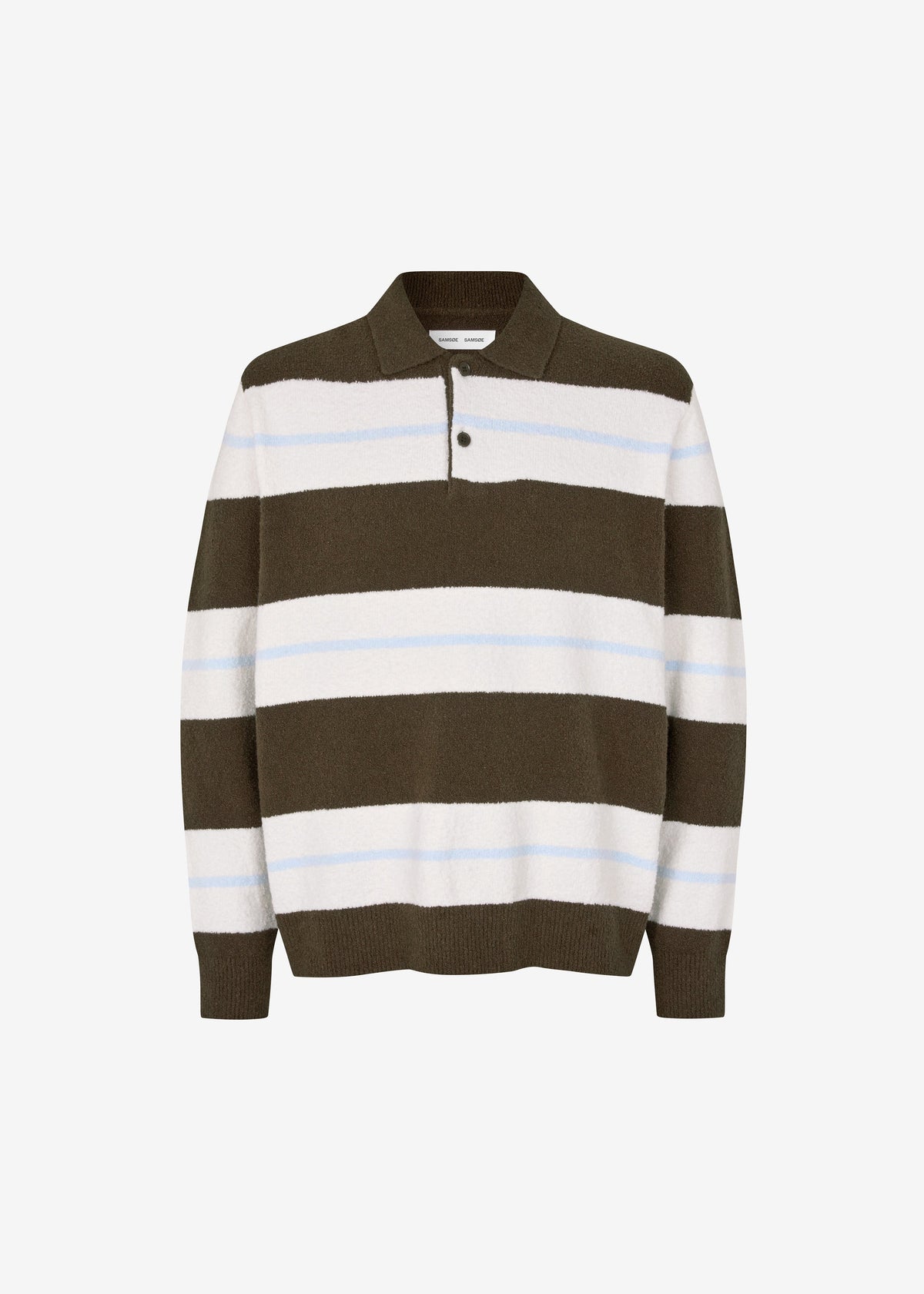 Samsøe Samsøe Sanino Polo - Black Olive St. - 6