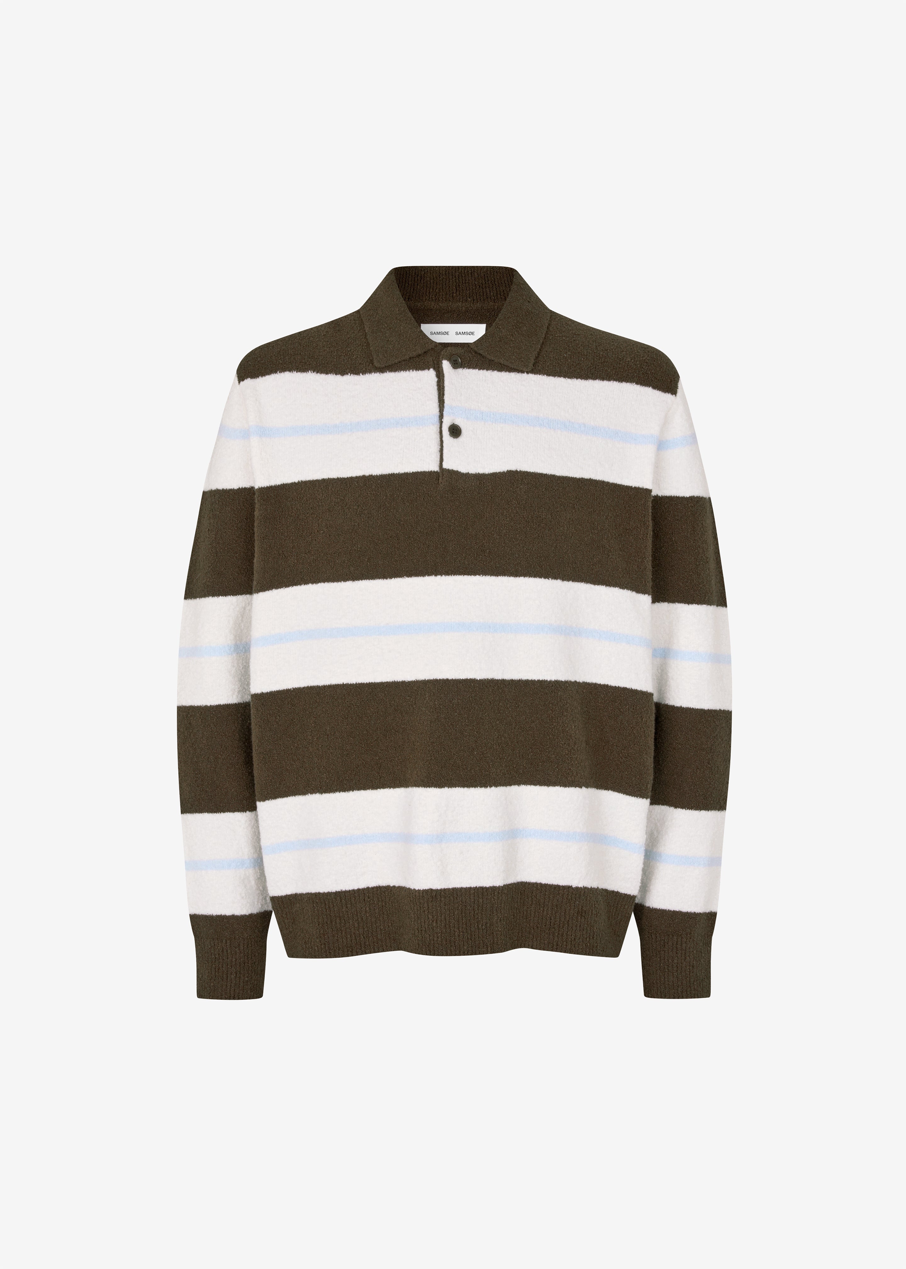 Samsøe Samsøe Sanino Polo - Black Olive St. - 6