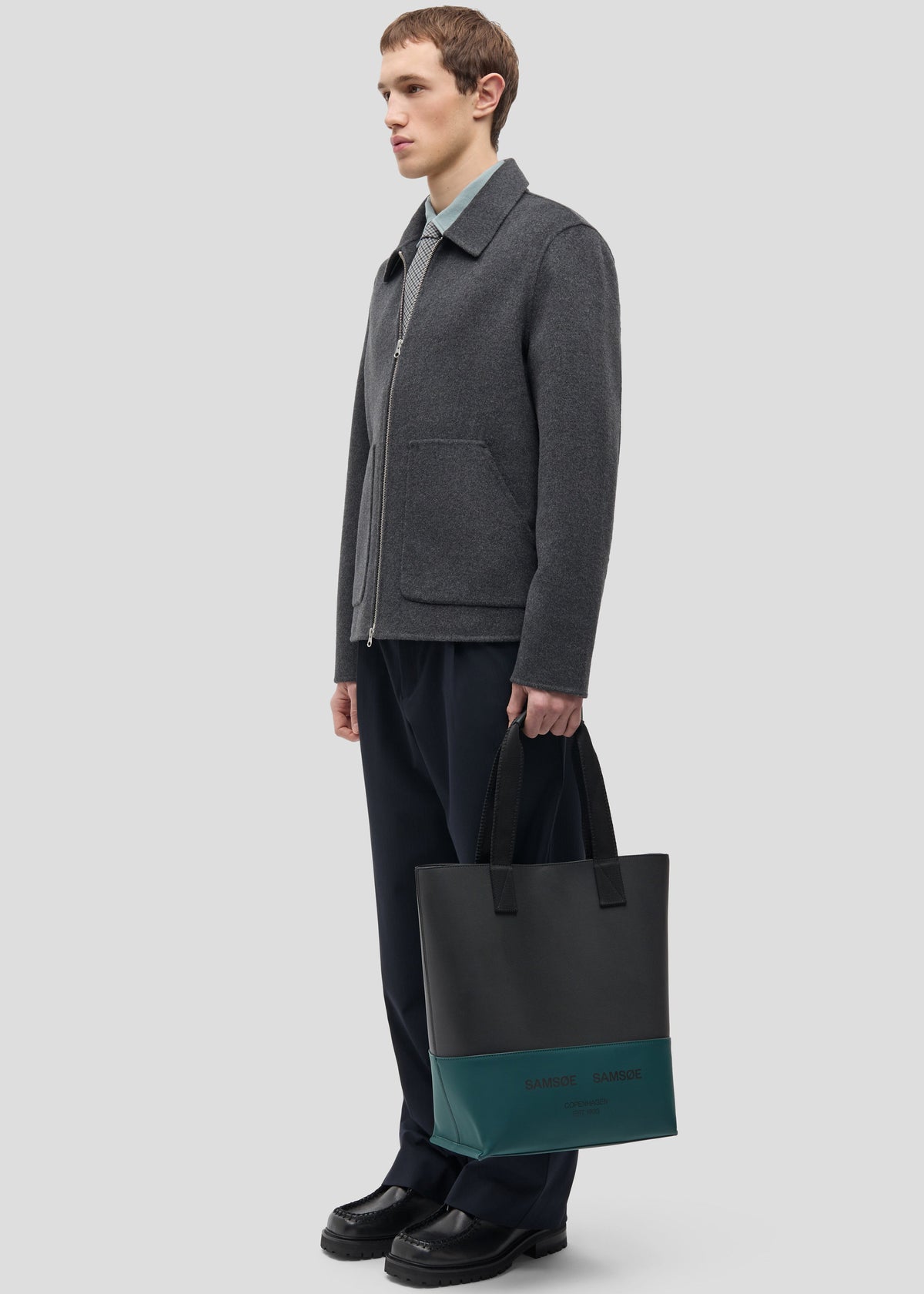 Samsøe Samsøe Sapaulo Jacket - Dark Grey Melange