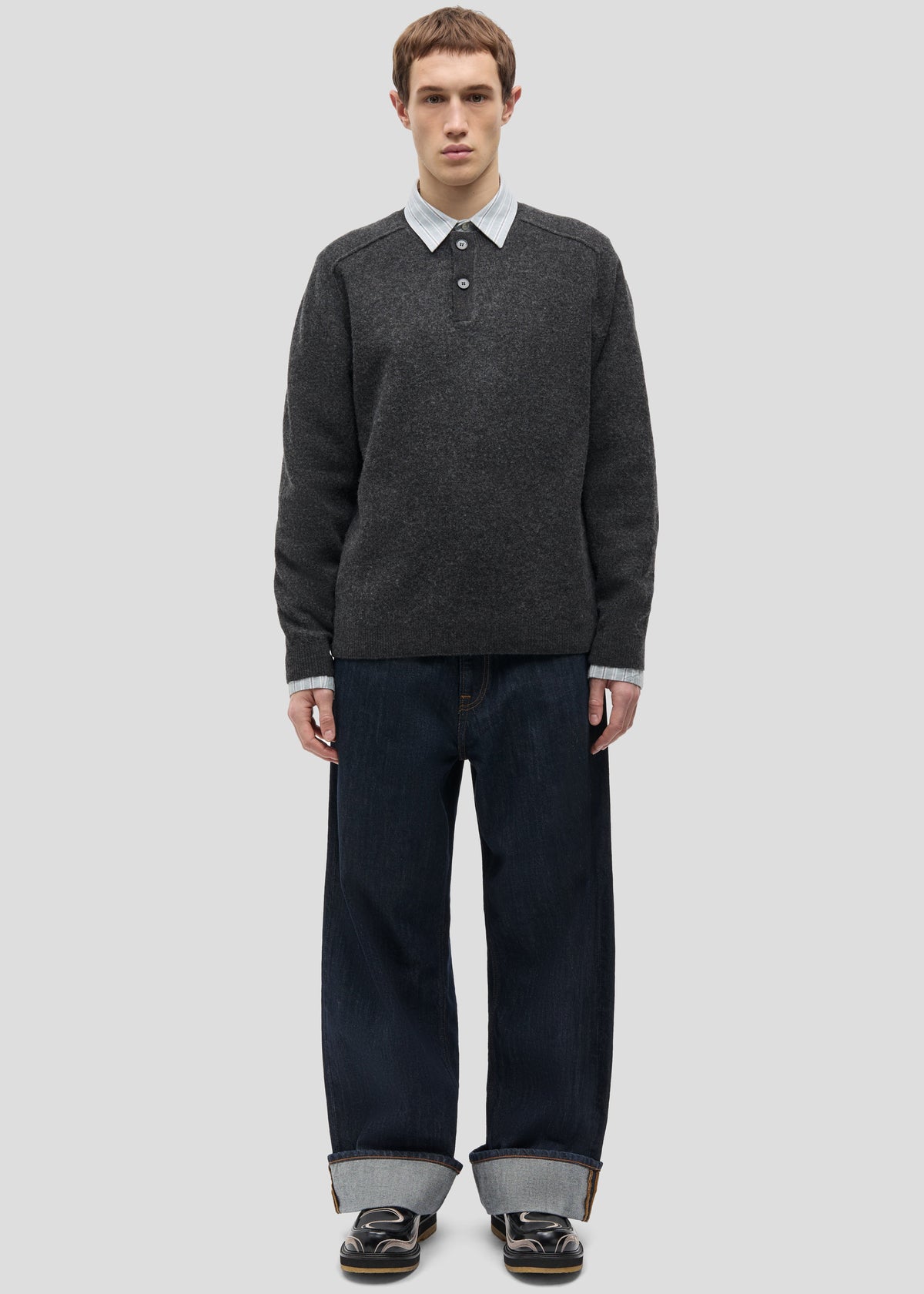 Samsøe Samsøe Sarick Sweater - Dark Grey Melange