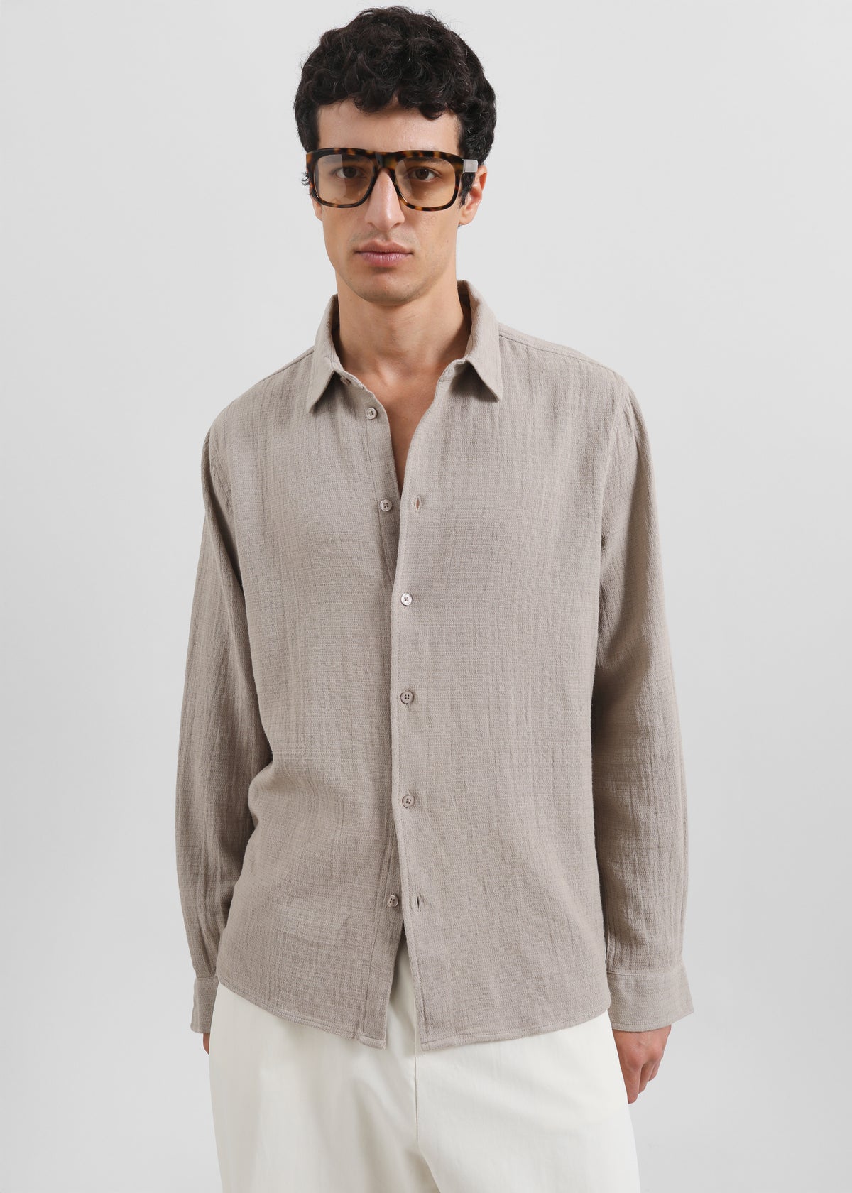 Samsøe Samsøe Saryan X Shirt - Greige - 4