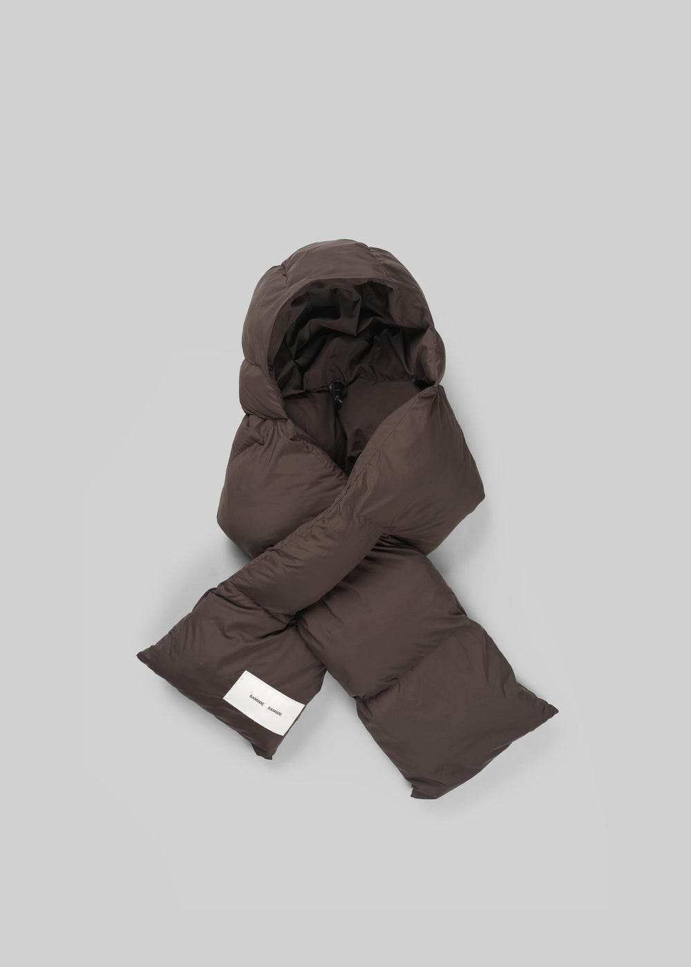Samsøe Samsøe Satony Hooded Scarf - Mulch