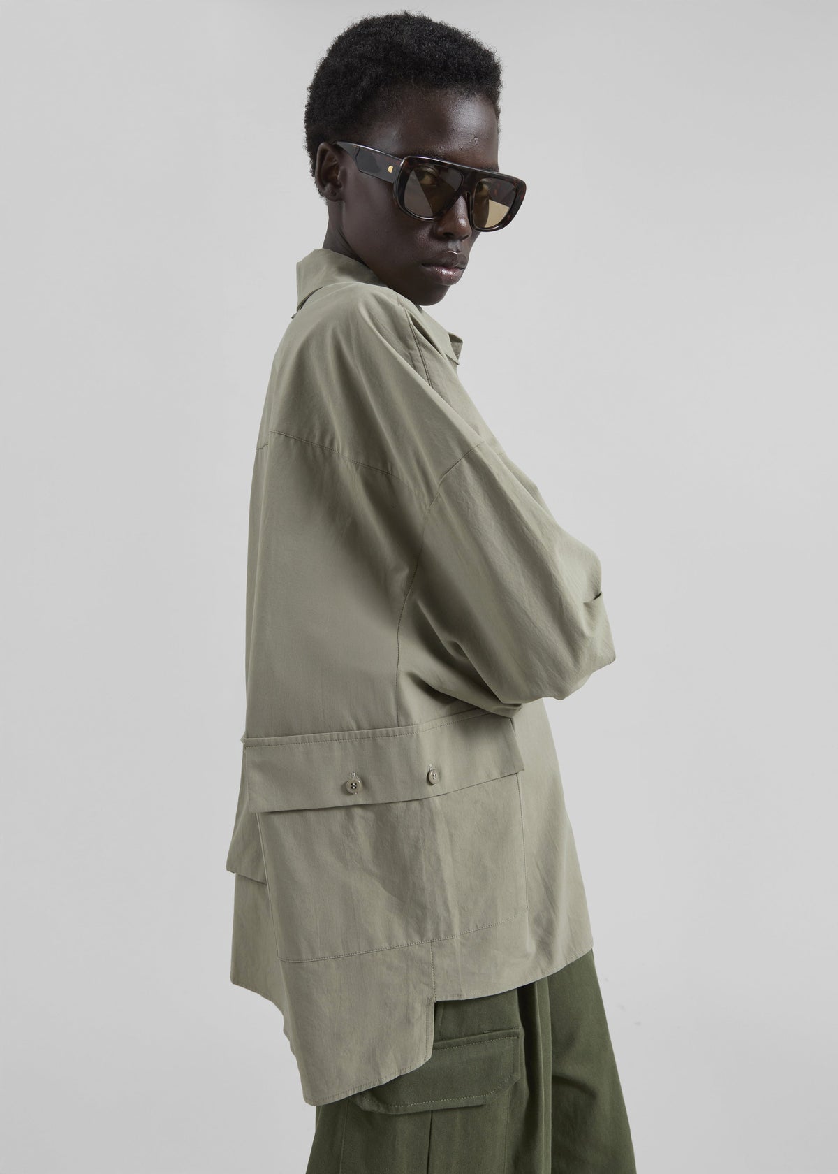 Bronte Cargo Pants - Army Green - 6