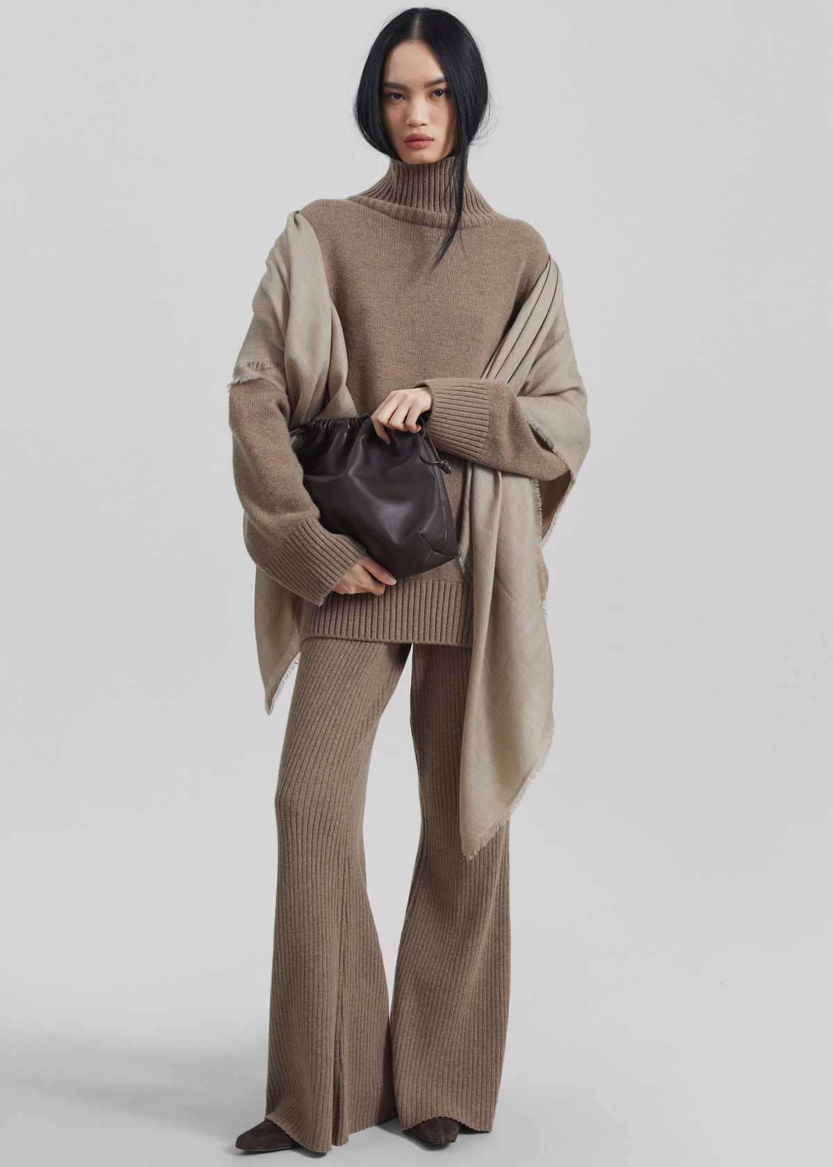 Sanova Twill Scarf - Taupe - 1