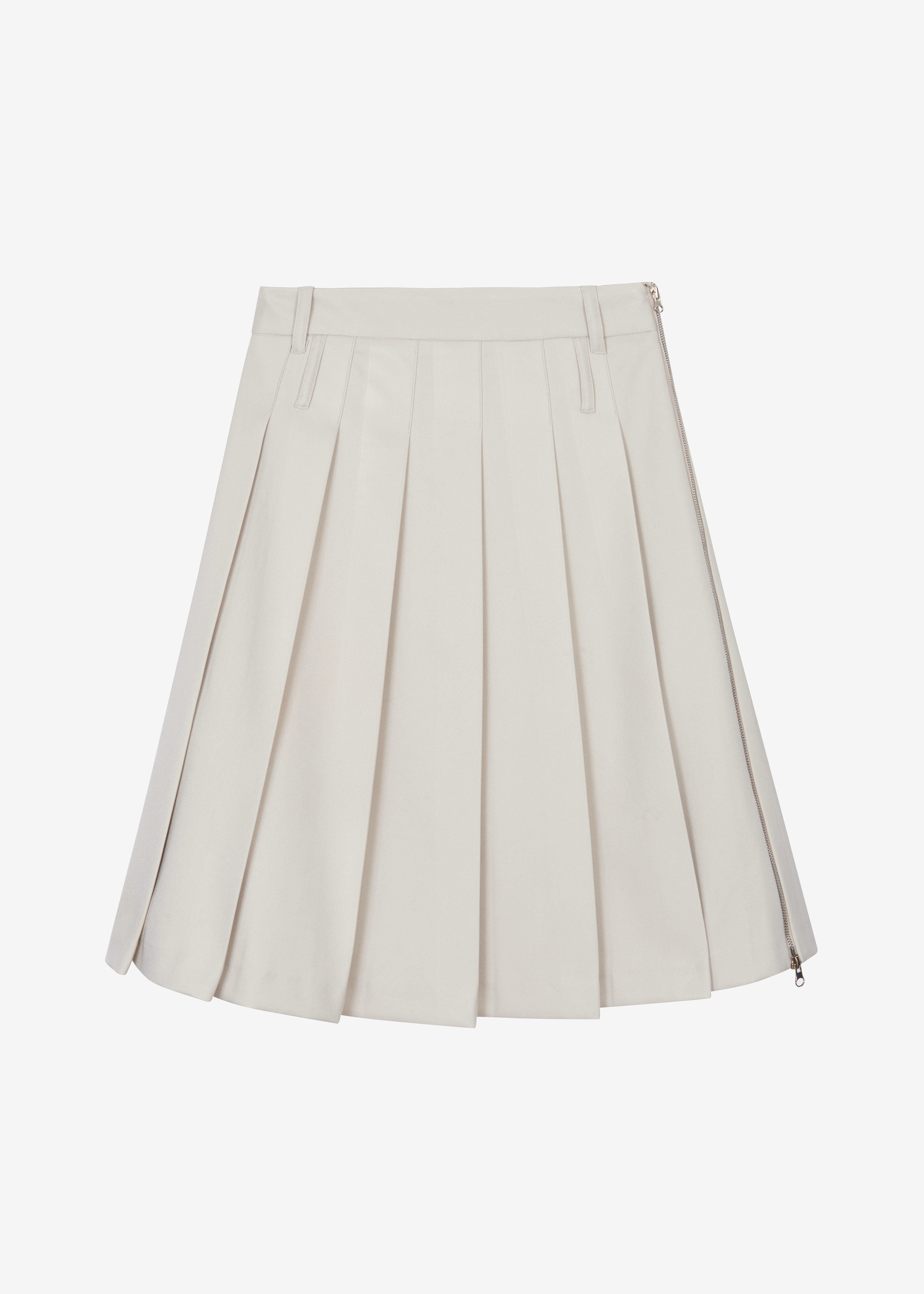 Sarina Pleated Skirt - Beige - 7