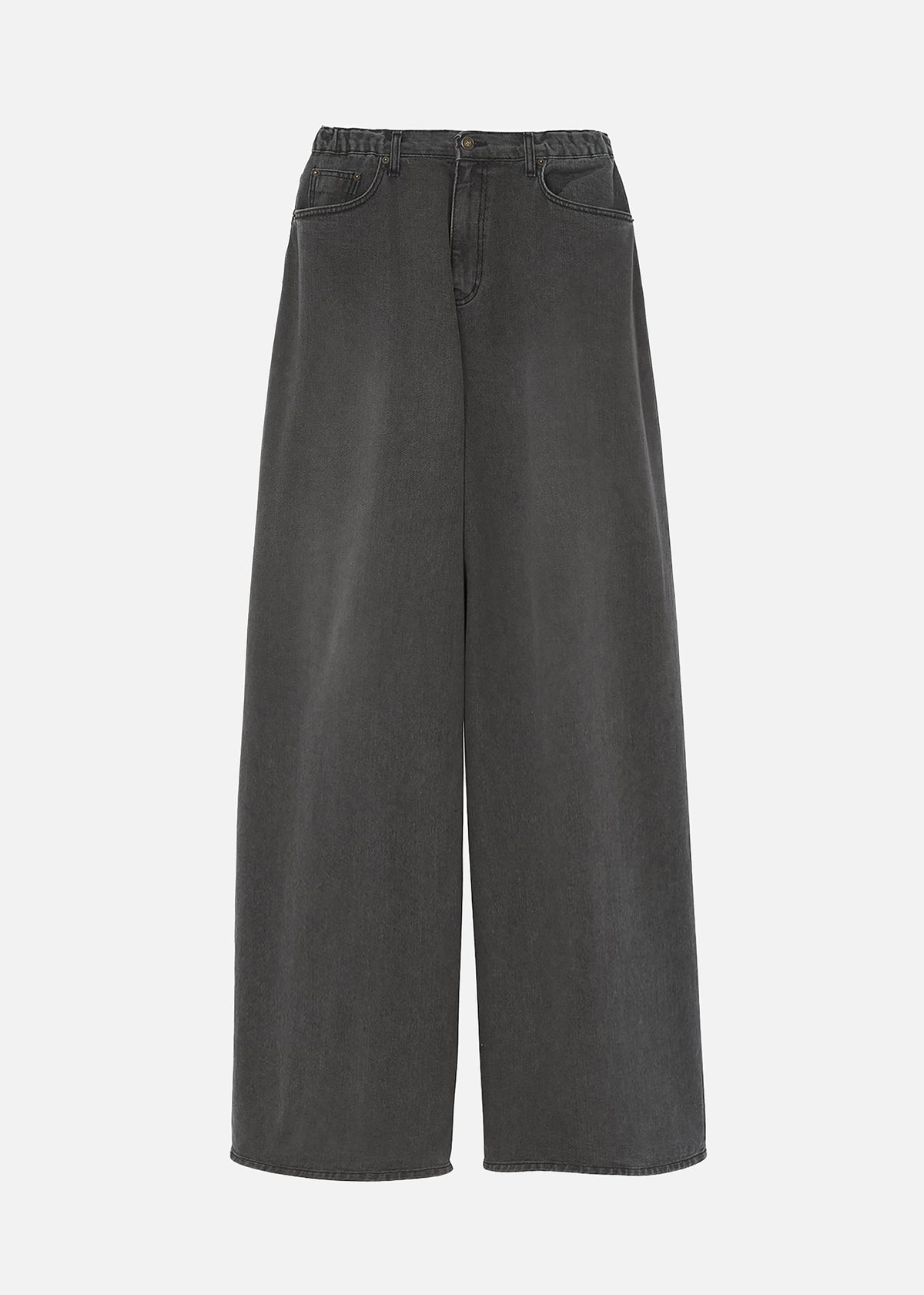 Sasha Wide Leg Jeans - Dark Grey - 13