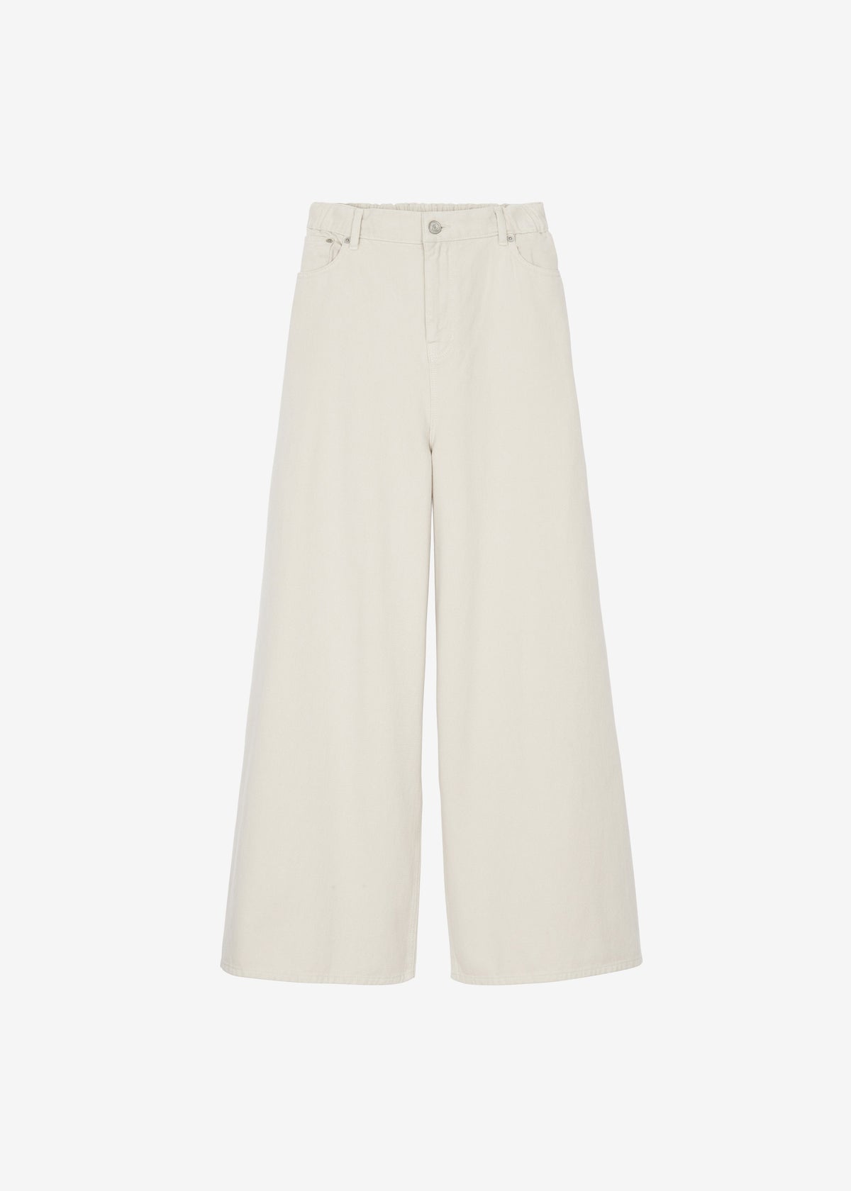 Sasha Wide Leg Jeans - Sand - 10