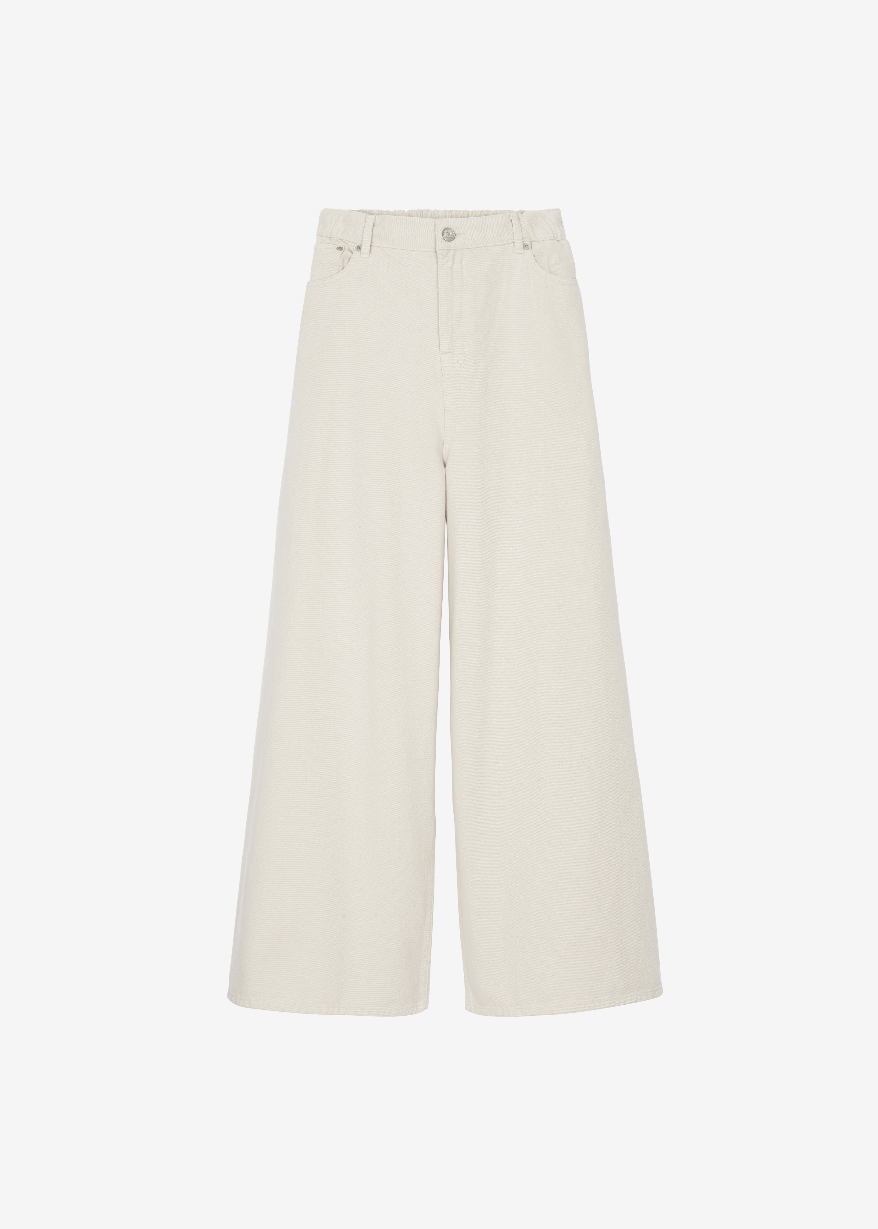 Sasha Wide Leg Jeans - Sand - 10