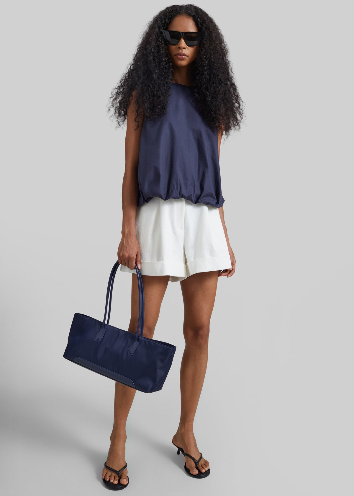 Savoca Cuffed Shorts - Ivory - 3
