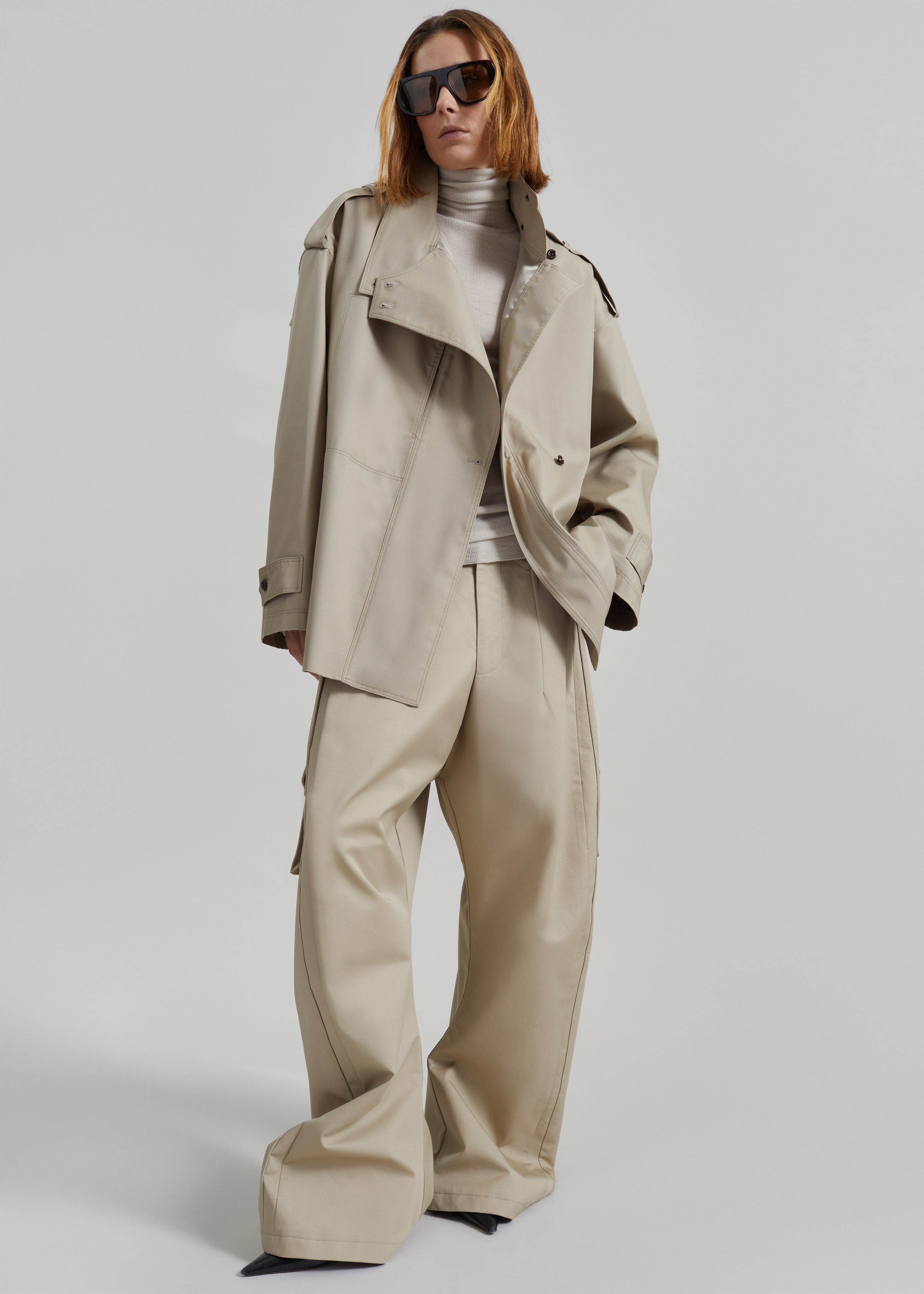 Schagen Short Trench - Beige – The Frankie Shop Europe