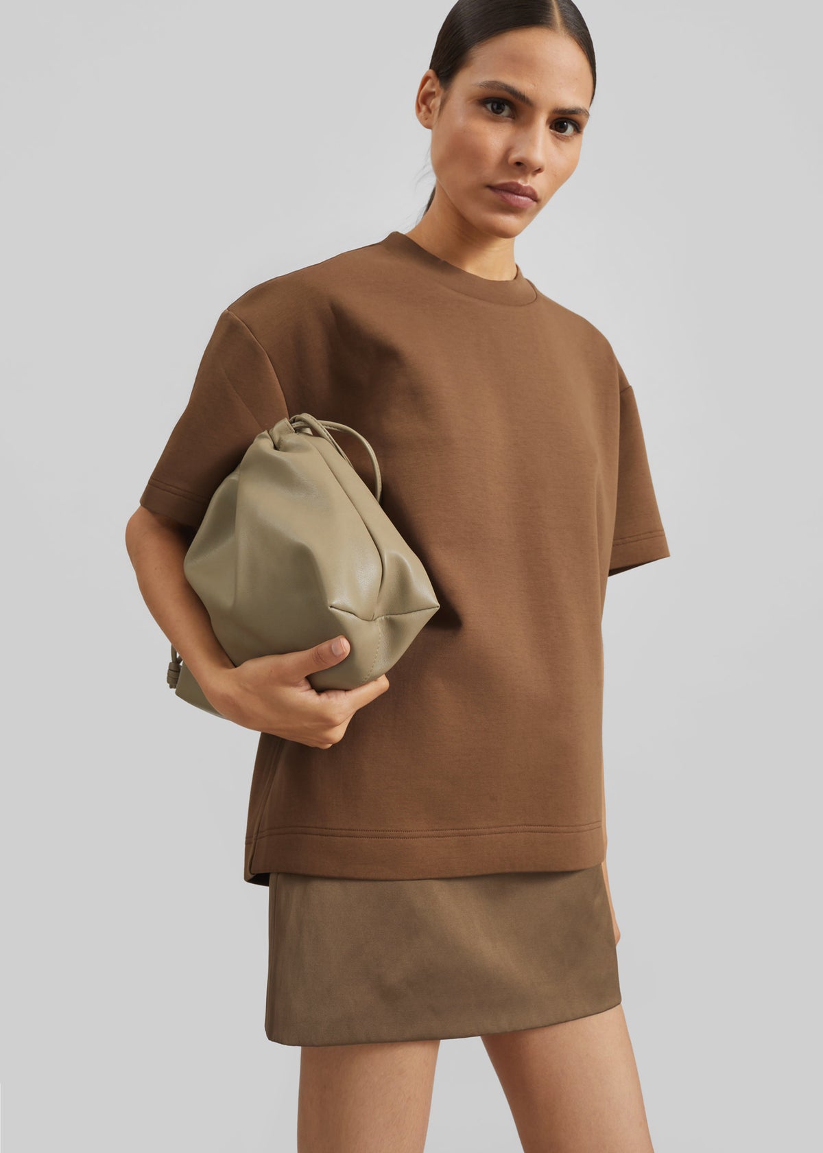Scoob Boxy T-Shirt - Light Brown - 1