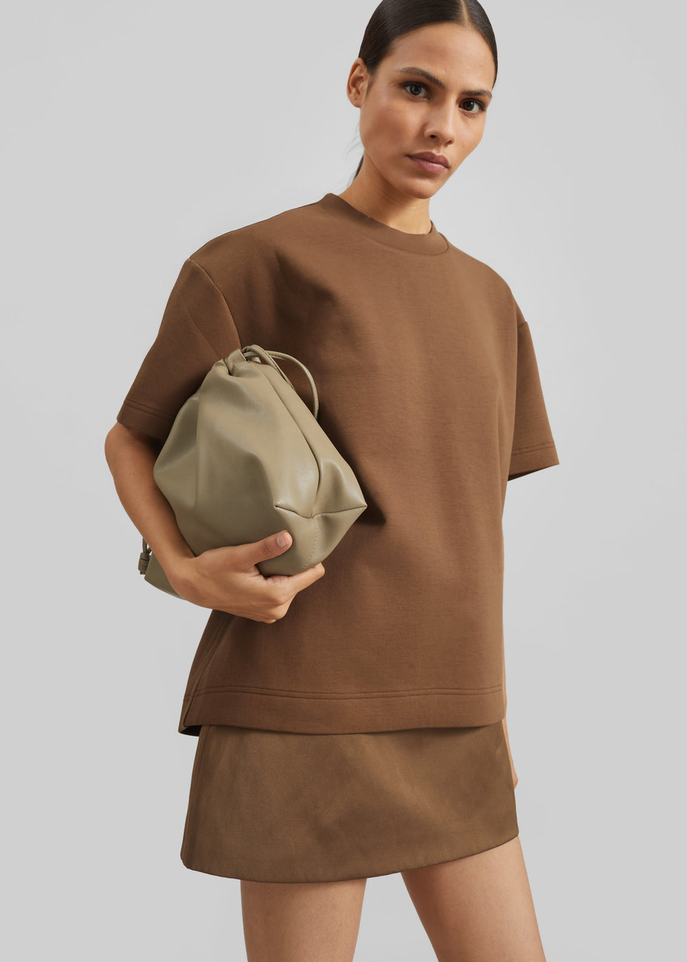 Scoob Boxy T-Shirt - Light Brown - 1