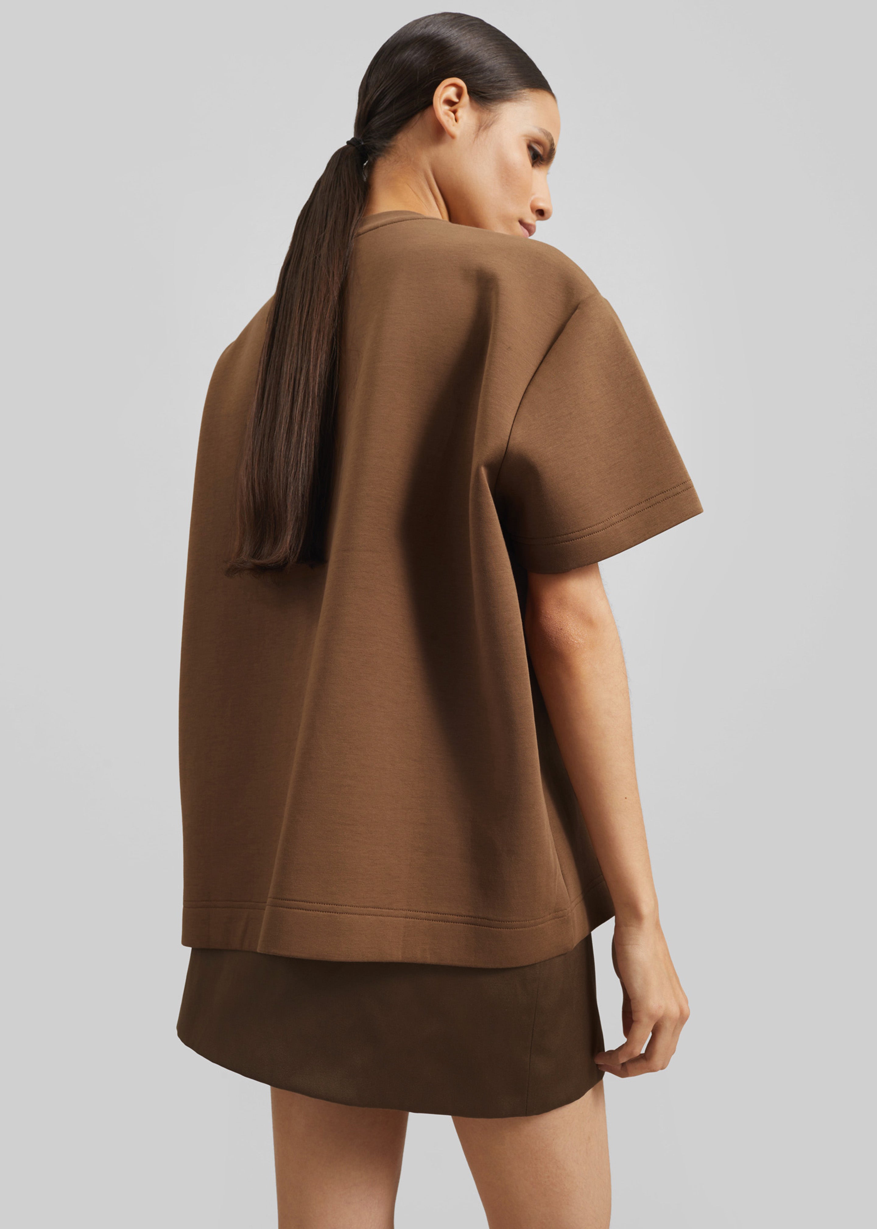 Scoob Boxy T-Shirt - Light Brown - 3