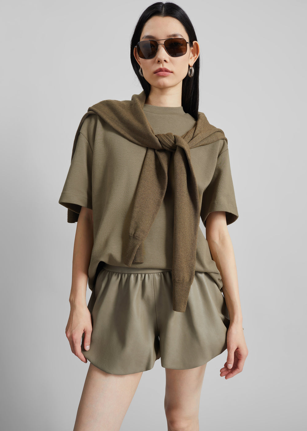 Scoob Boxy T-Shirt - Pale Olive - 1