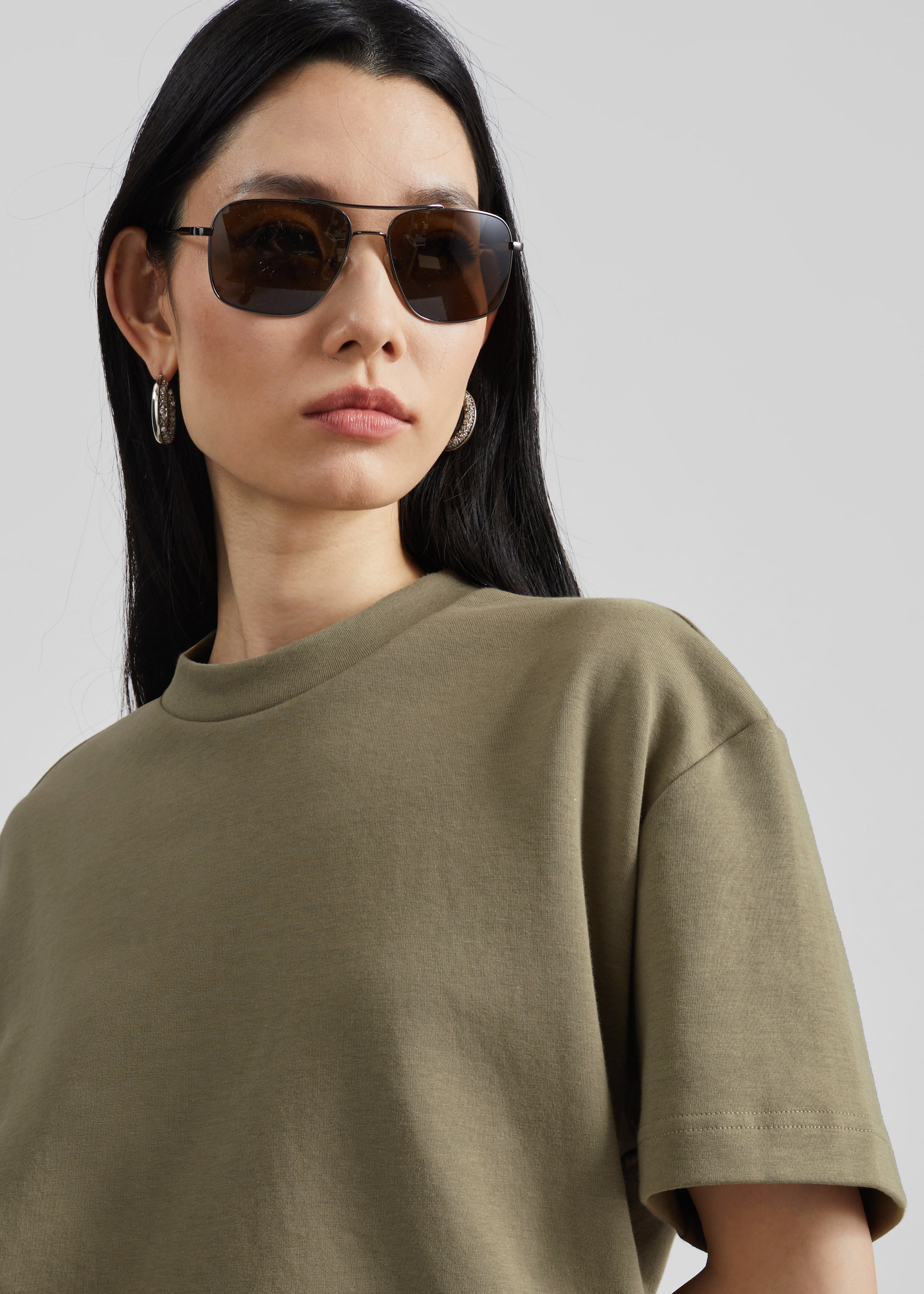 Scoob Boxy T-Shirt - Pale Olive - 4