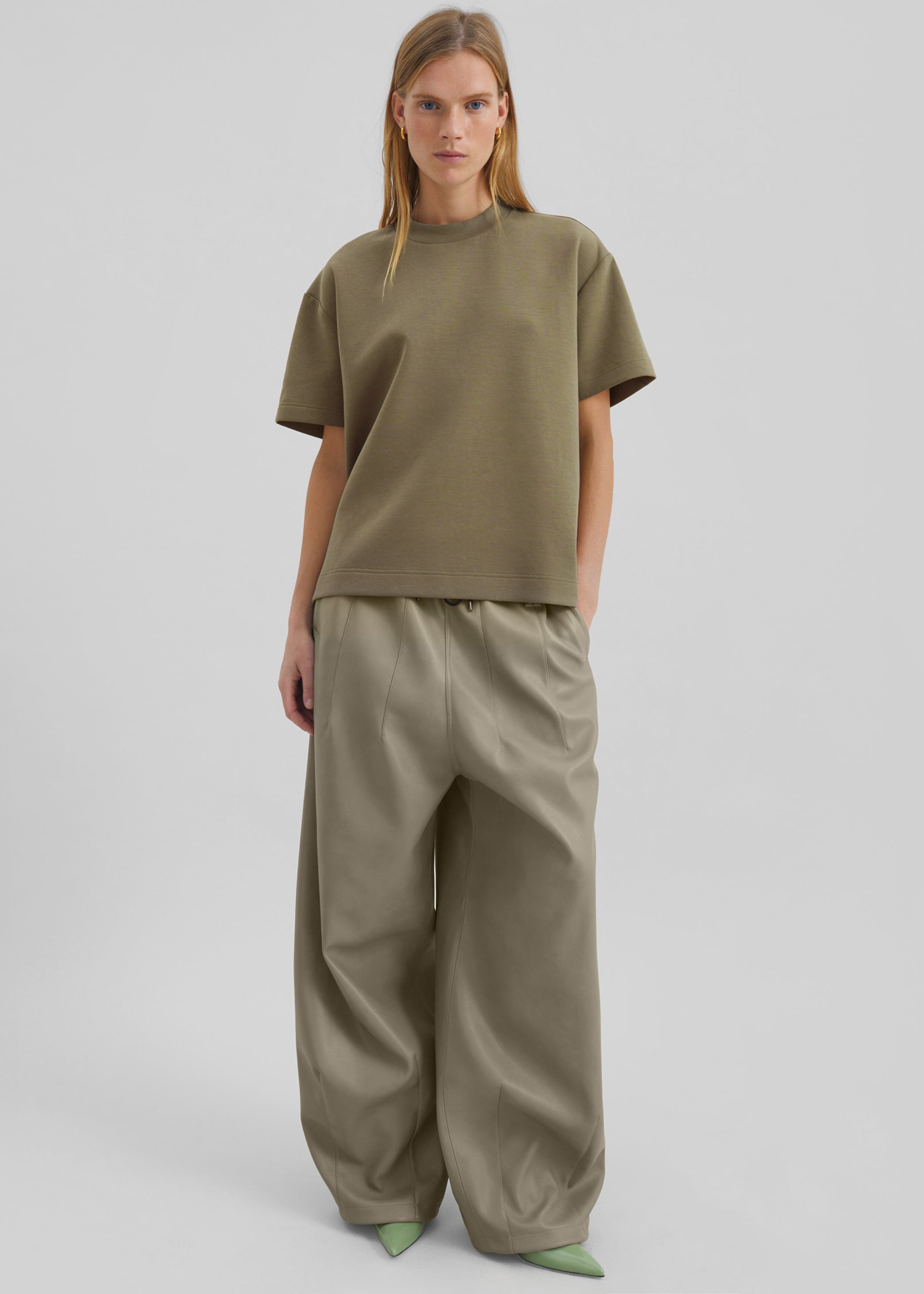 Shop the look image for Scoob Boxy T-Shirt - Pale Olive