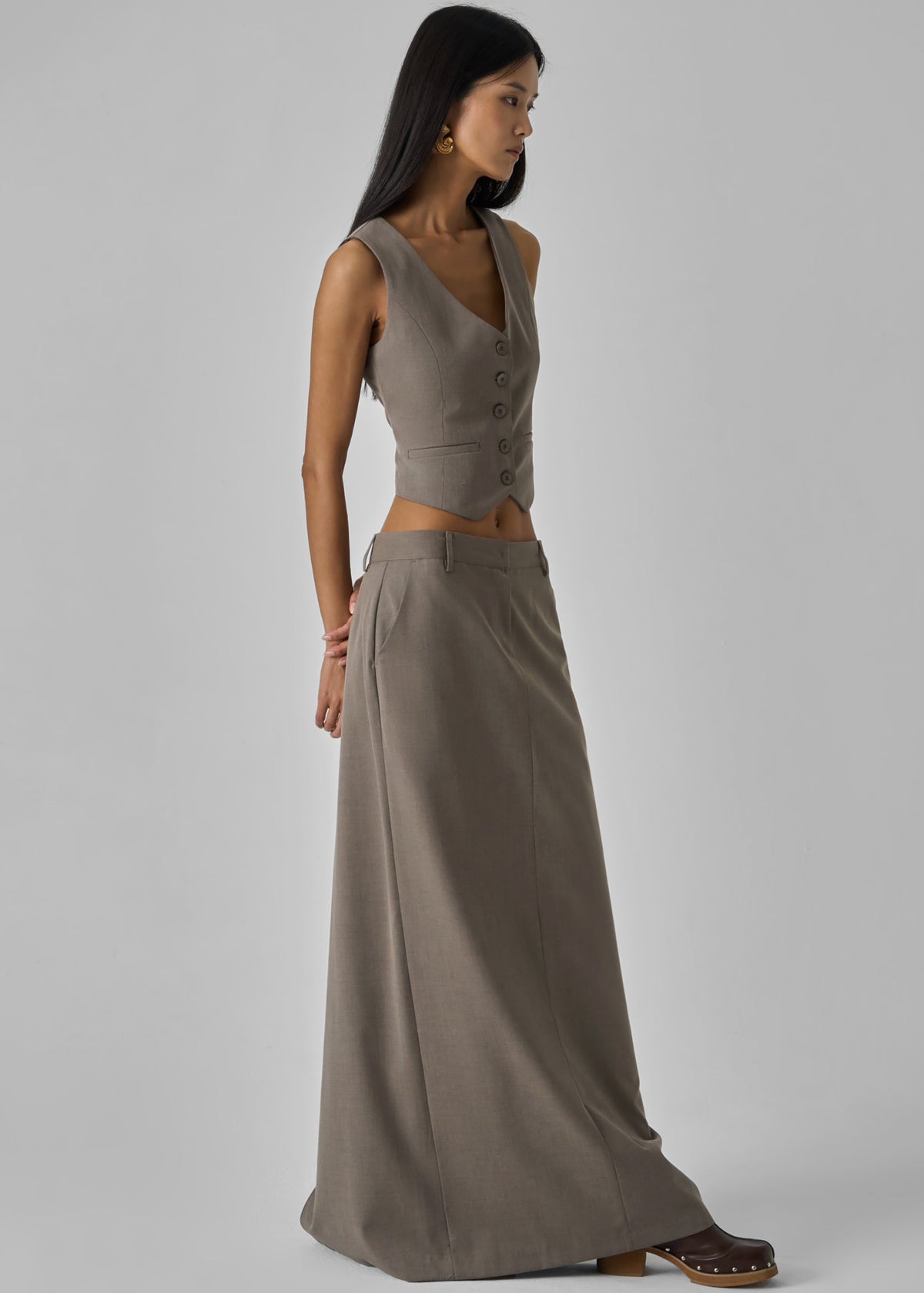 Seine Skirt - Taupe - 6