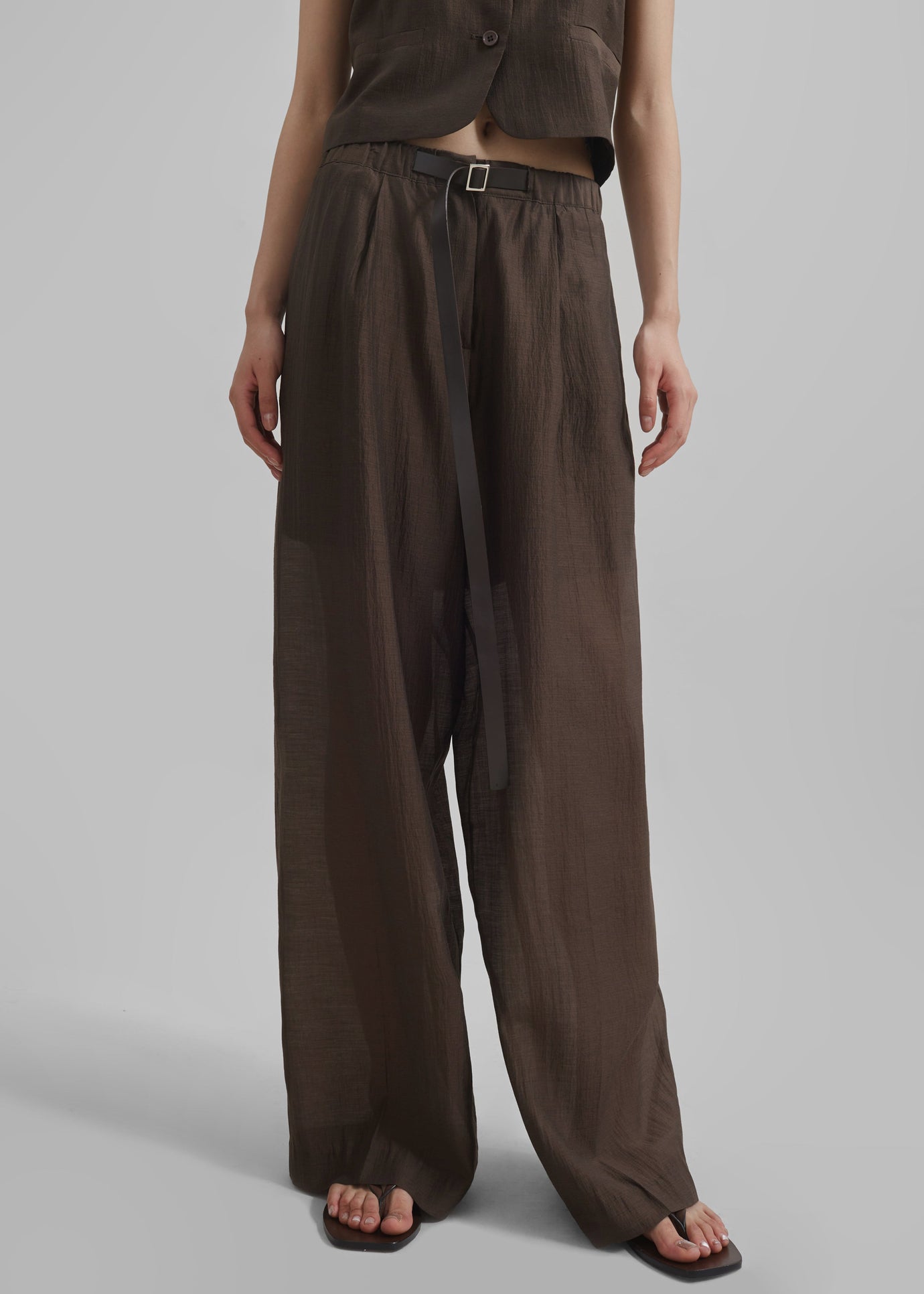 Selene Trousers - Chocolate - 1